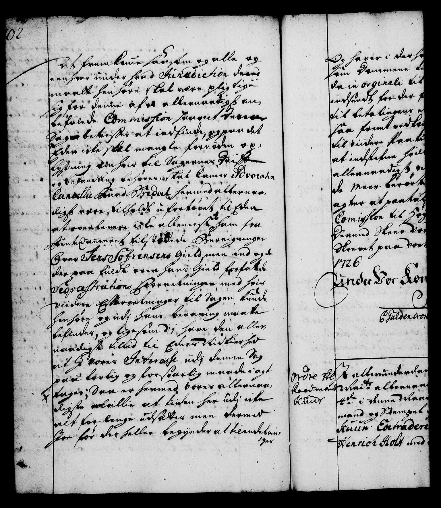 Rentekammeret, Kammerkanselliet, RA/EA-3111/G/Gg/Gga/L0002: Norsk ekspedisjonsprotokoll med register (merket RK 53.2), 1723-1727, s. 402