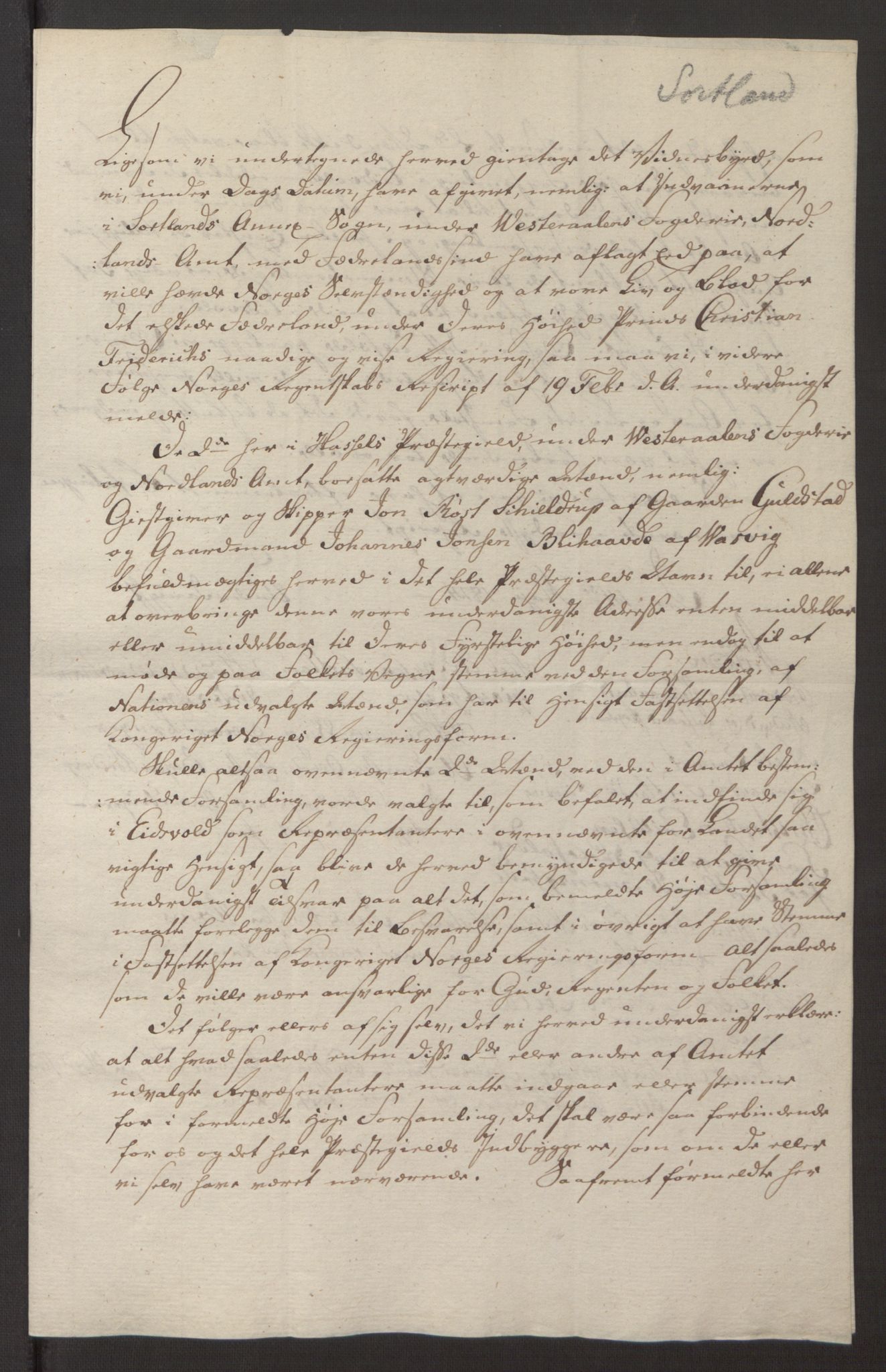 Fylkesmannen i Nordland, AV/SAT-A-0499/1.1/Ø/Øz/L0002/0003: Diverse / Adresser til Christian Frederik, 1814, s. 30