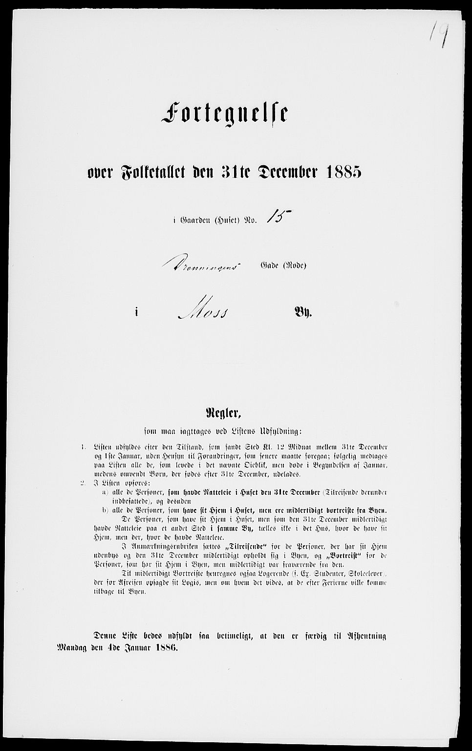 RA, Folketelling 1885 for 0104 Moss kjøpstad, 1885, s. 47