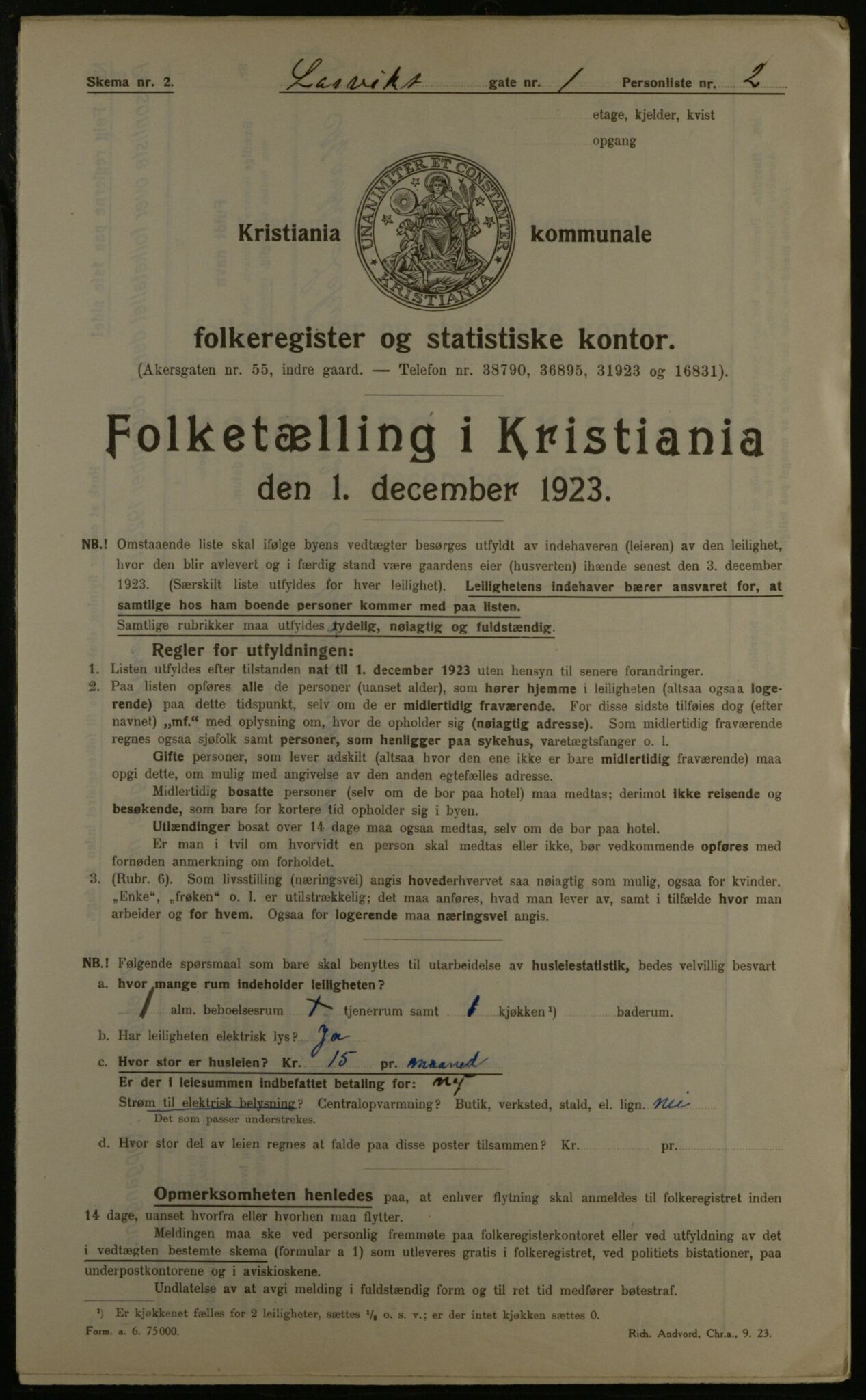 OBA, Kommunal folketelling 1.12.1923 for Kristiania, 1923, s. 63342