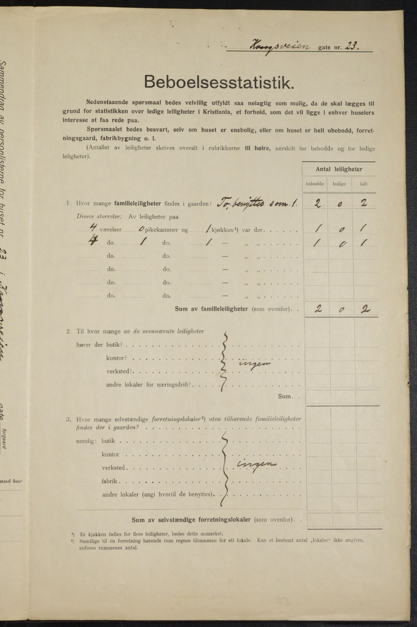 OBA, Kommunal folketelling 1.2.1915 for Kristiania, 1915, s. 52510