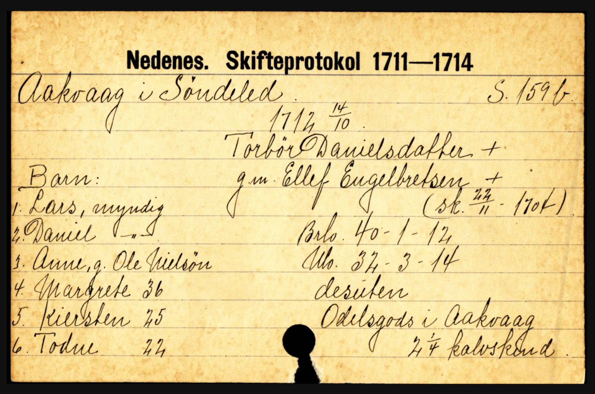 Nedenes sorenskriveri før 1824, AV/SAK-1221-0007/H, s. 34675