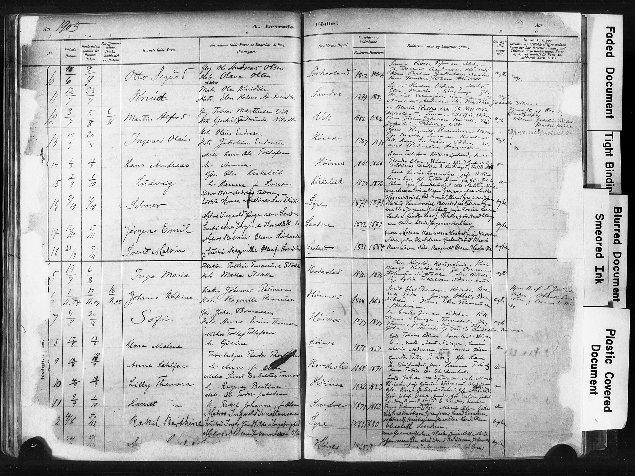 Skudenes sokneprestkontor, AV/SAST-A -101849/H/Ha/Haa/L0009: Ministerialbok nr. A 6, 1882-1912, s. 63