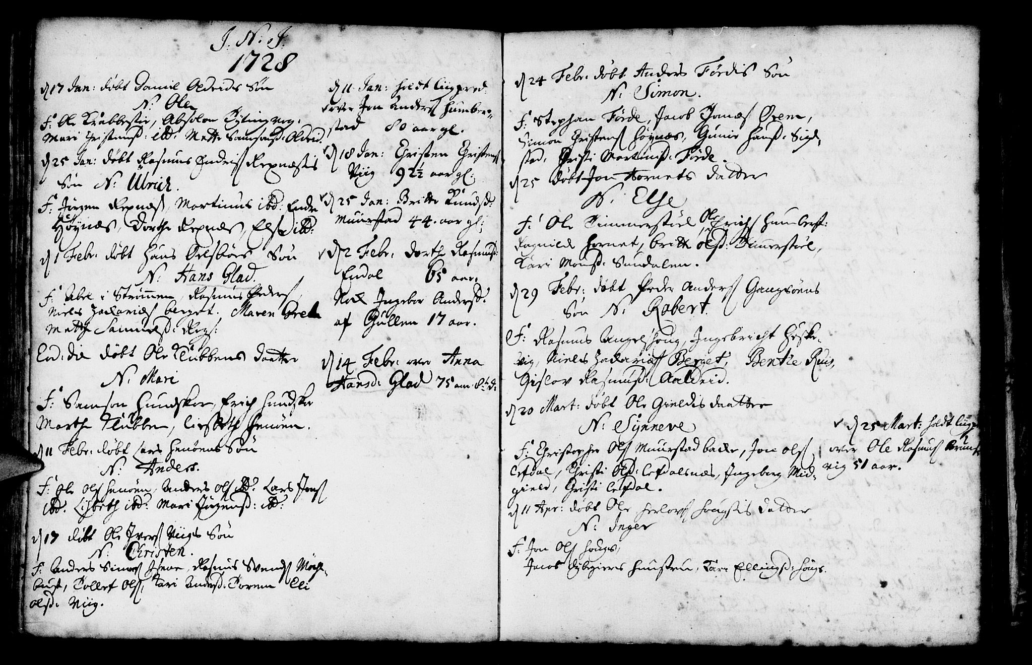 Davik sokneprestembete, AV/SAB-A-79701/H/Haa/Haaa/L0001: Ministerialbok nr. A 1, 1710-1742, s. 80