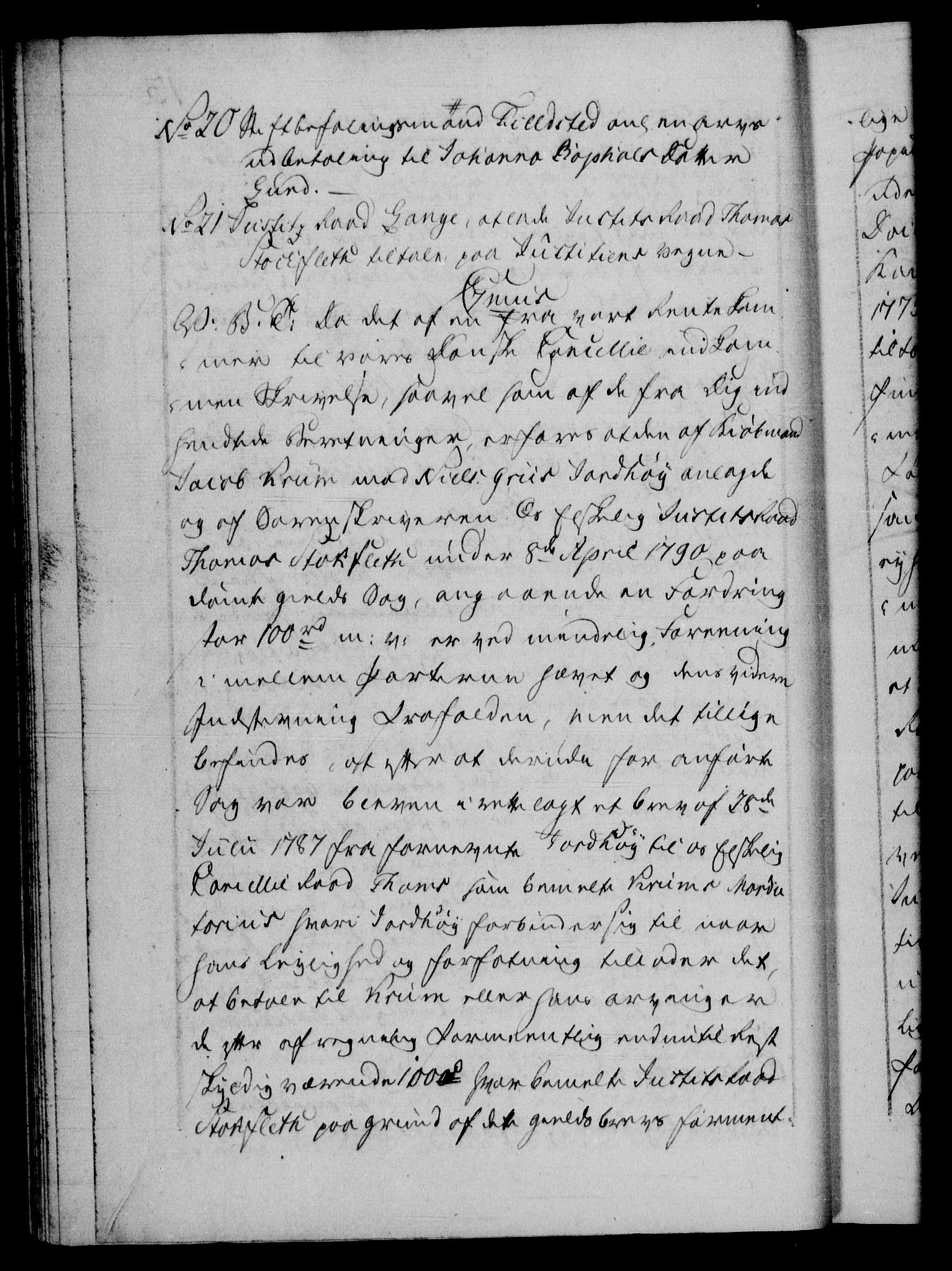 Danske Kanselli 1572-1799, AV/RA-EA-3023/F/Fc/Fca/Fcab/L0045: Norske tegnelser, 1792-1796, s. 13b
