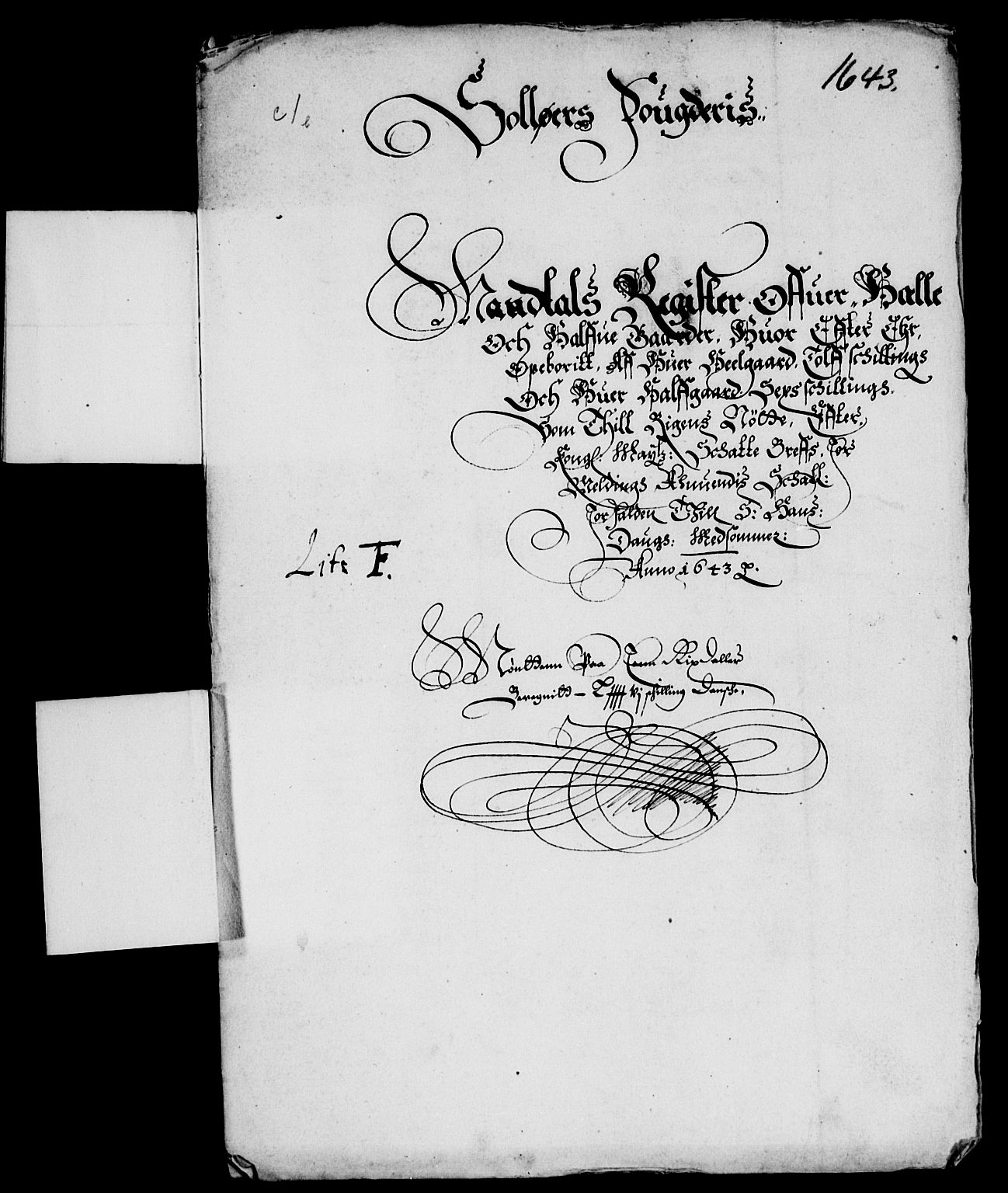 Rentekammeret inntil 1814, Reviderte regnskaper, Lensregnskaper, AV/RA-EA-5023/R/Rb/Rba/L0174: Akershus len, 1643-1644