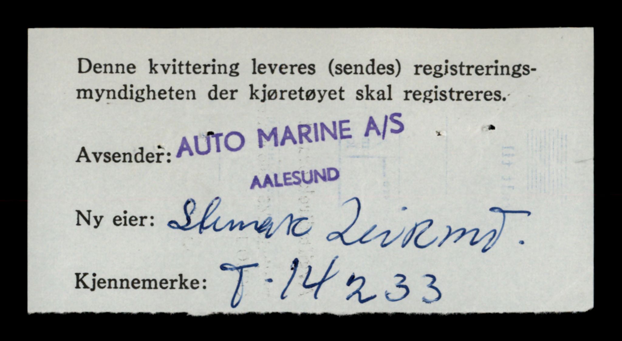 Møre og Romsdal vegkontor - Ålesund trafikkstasjon, SAT/A-4099/F/Fe/L0044: Registreringskort for kjøretøy T 14205 - T 14319, 1927-1998, s. 811
