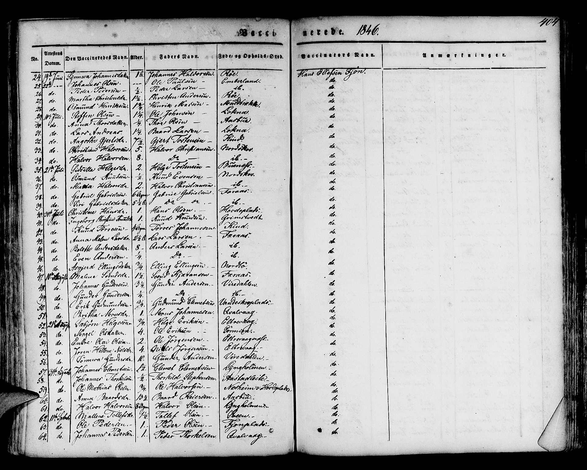 Finnås sokneprestembete, AV/SAB-A-99925/H/Ha/Haa/Haaa/L0006: Ministerialbok nr. A 6, 1836-1850, s. 404