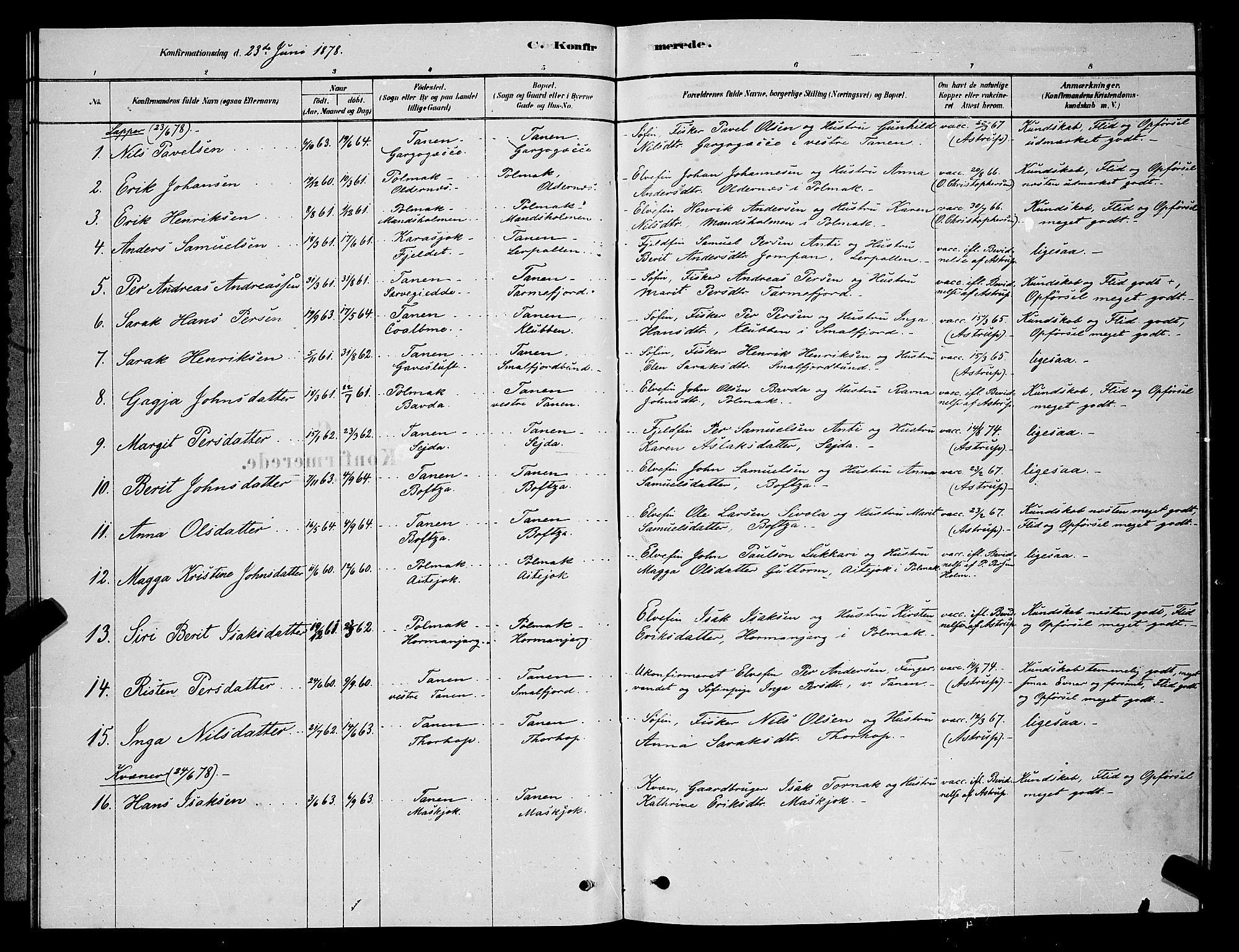 Tana sokneprestkontor, AV/SATØ-S-1334/H/Hb/L0003klokker: Klokkerbok nr. 3, 1878-1890