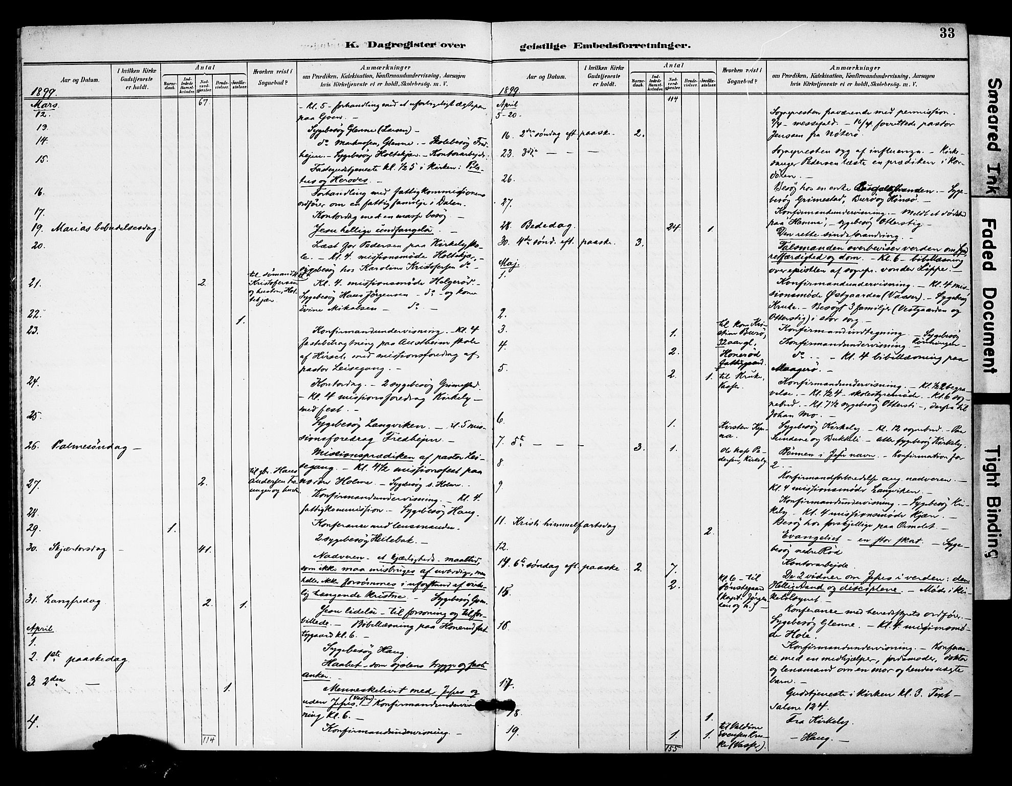 Tjøme kirkebøker, AV/SAKO-A-328/F/Fa/L0004: Ministerialbok nr. I 4, 1891-1900, s. 33