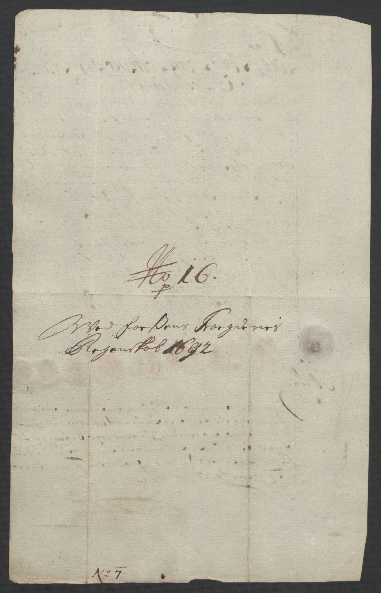 Rentekammeret inntil 1814, Reviderte regnskaper, Fogderegnskap, AV/RA-EA-4092/R57/L3849: Fogderegnskap Fosen, 1692-1693, s. 286