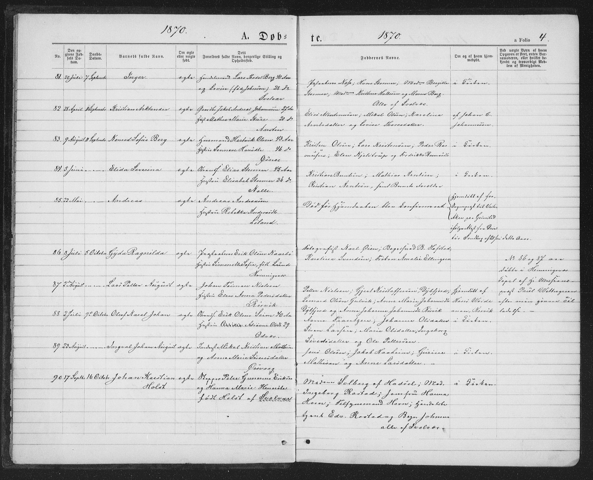 Ministerialprotokoller, klokkerbøker og fødselsregistre - Nordland, SAT/A-1459/874/L1074: Klokkerbok nr. 874C03, 1870-1876, s. 4