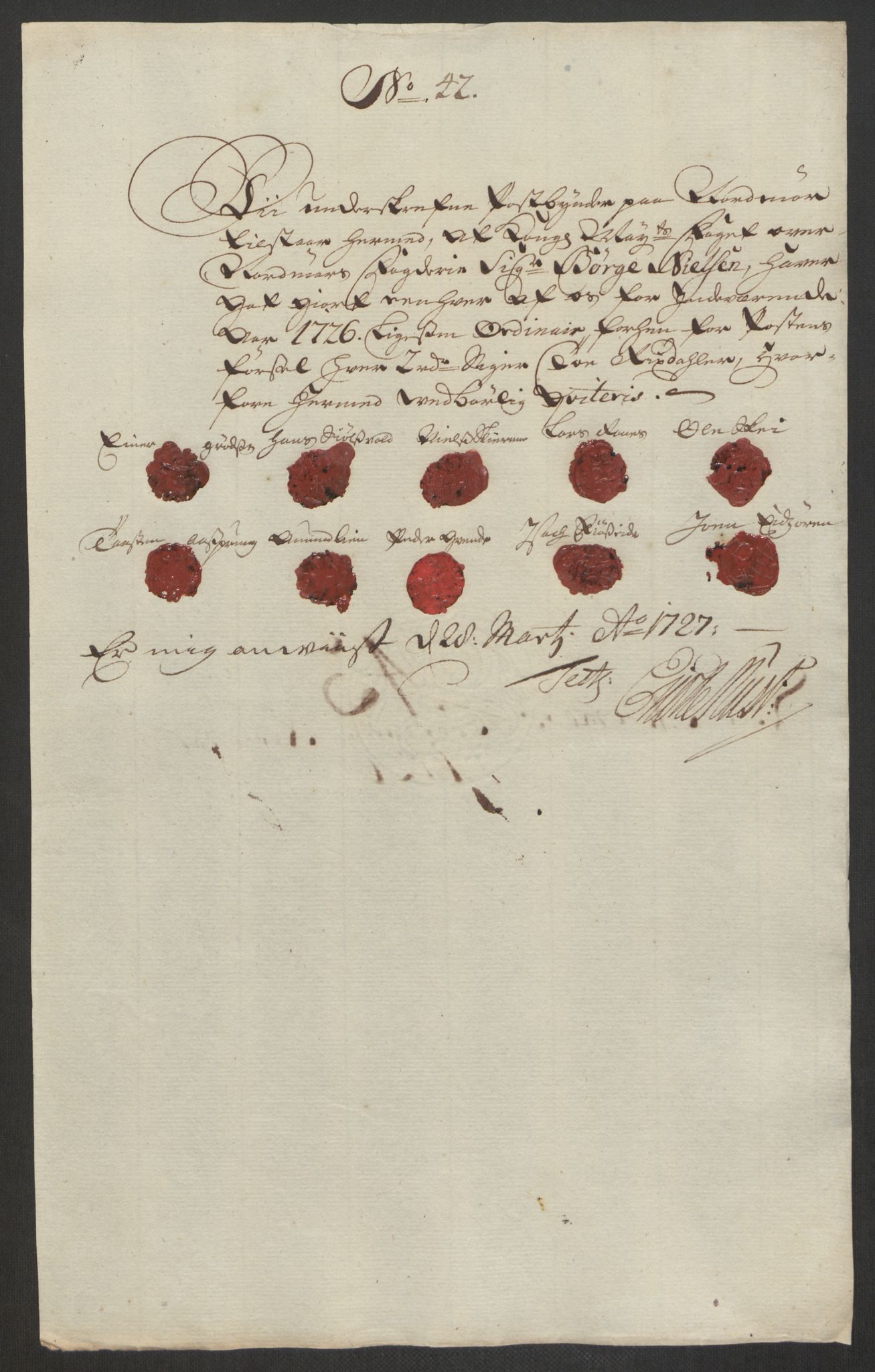 Rentekammeret inntil 1814, Reviderte regnskaper, Fogderegnskap, RA/EA-4092/R56/L3759: Fogderegnskap Nordmøre, 1726, s. 242