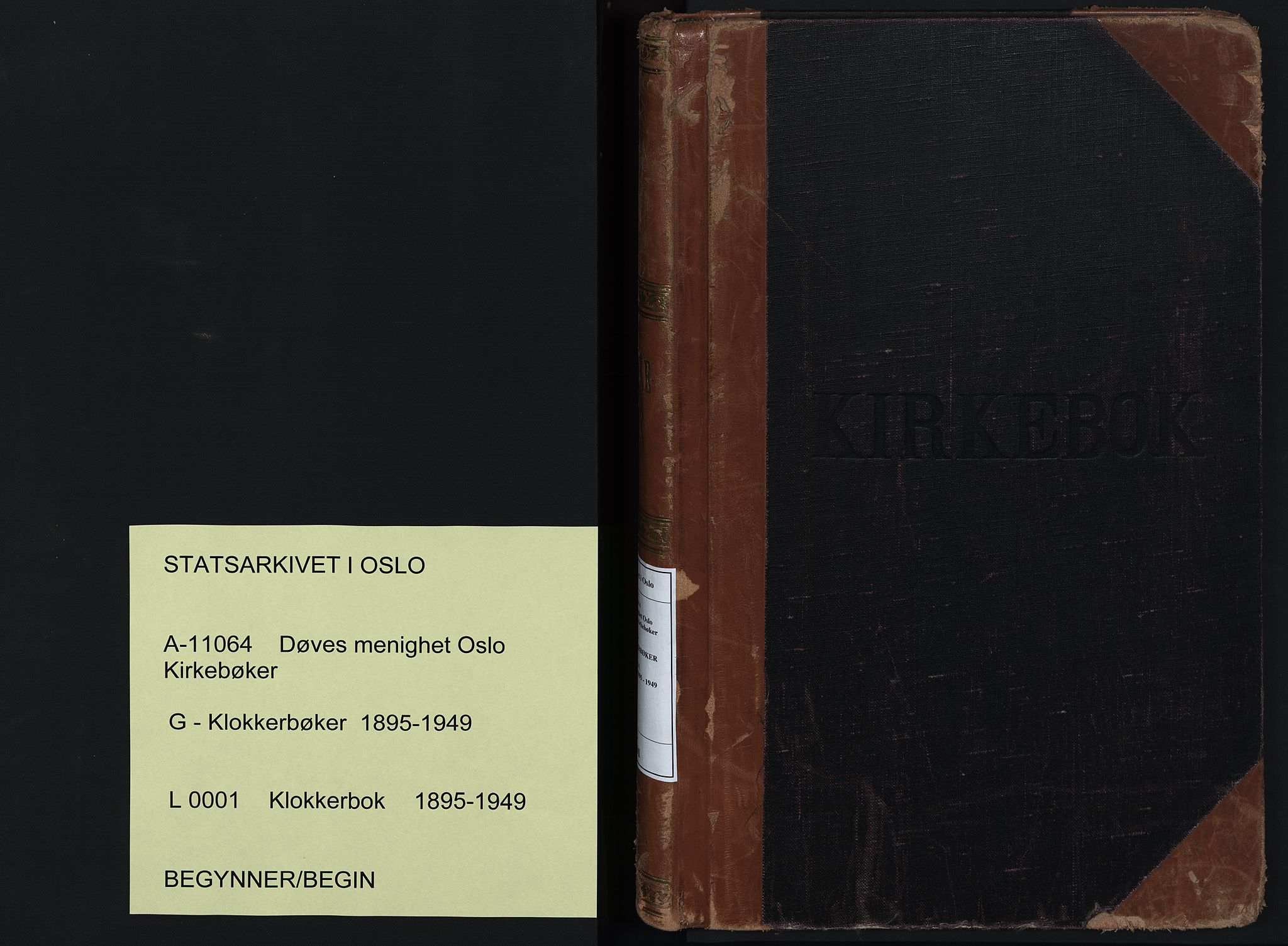 Døves menighet Oslo prestekontor kirkebøker, SAO/A-11064/G/L0001: Klokkerbok nr. 1, 1895-1949