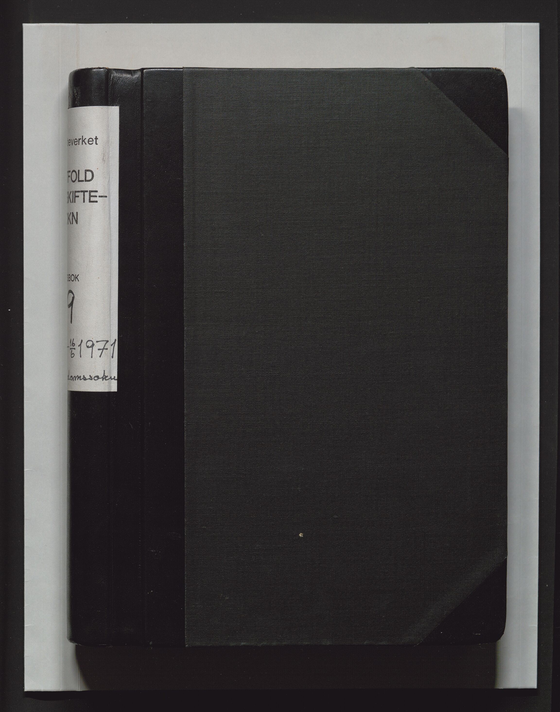 Vestfold jordskifterett, AV/SAKO-A-1152/F/Fa/L0049: Rettsbok, 1965-1971