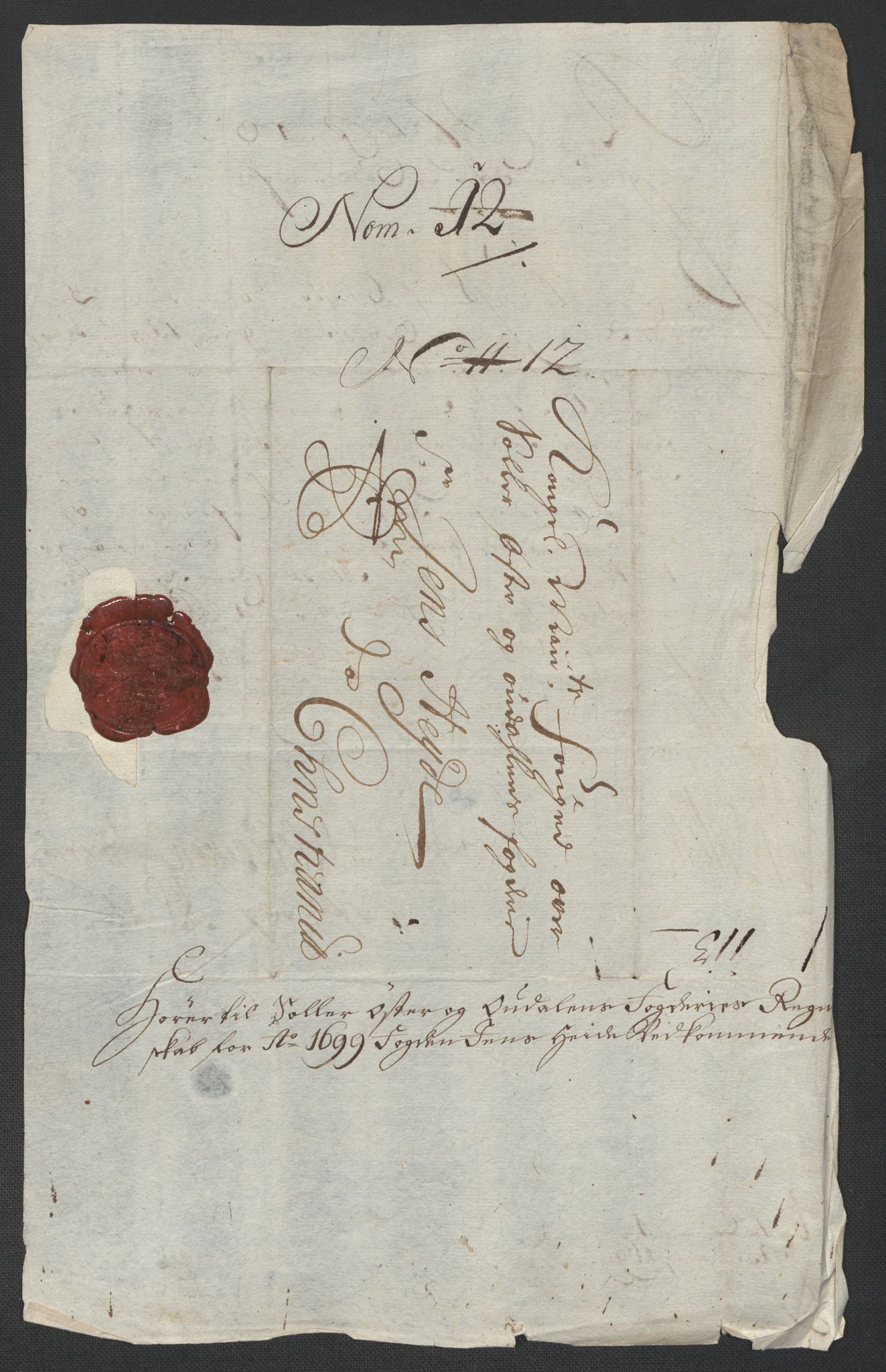 Rentekammeret inntil 1814, Reviderte regnskaper, Fogderegnskap, AV/RA-EA-4092/R13/L0837: Fogderegnskap Solør, Odal og Østerdal, 1699, s. 193