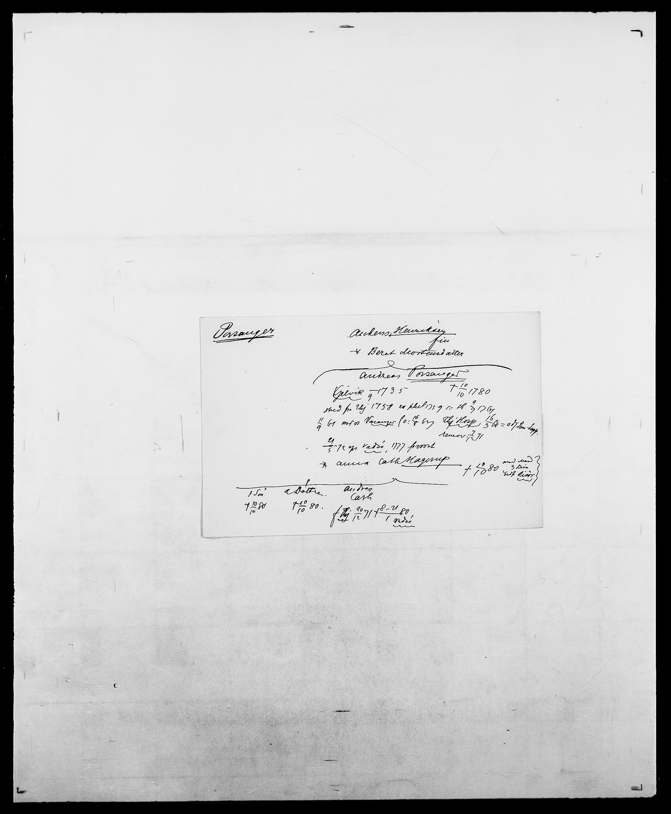 Delgobe, Charles Antoine - samling, AV/SAO-PAO-0038/D/Da/L0031: de Place - Raaum, s. 239