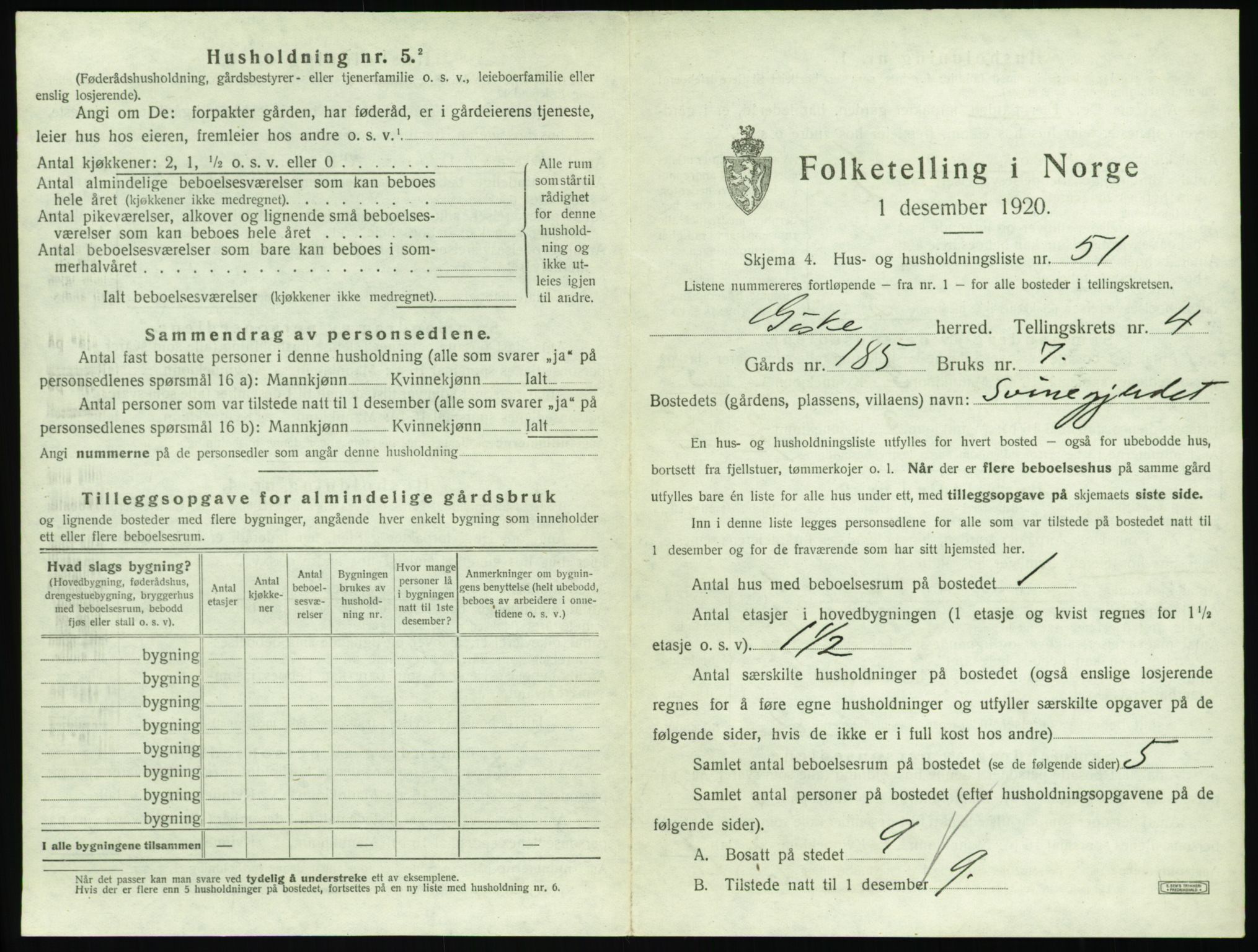 SAT, Folketelling 1920 for 1532 Giske herred, 1920, s. 386