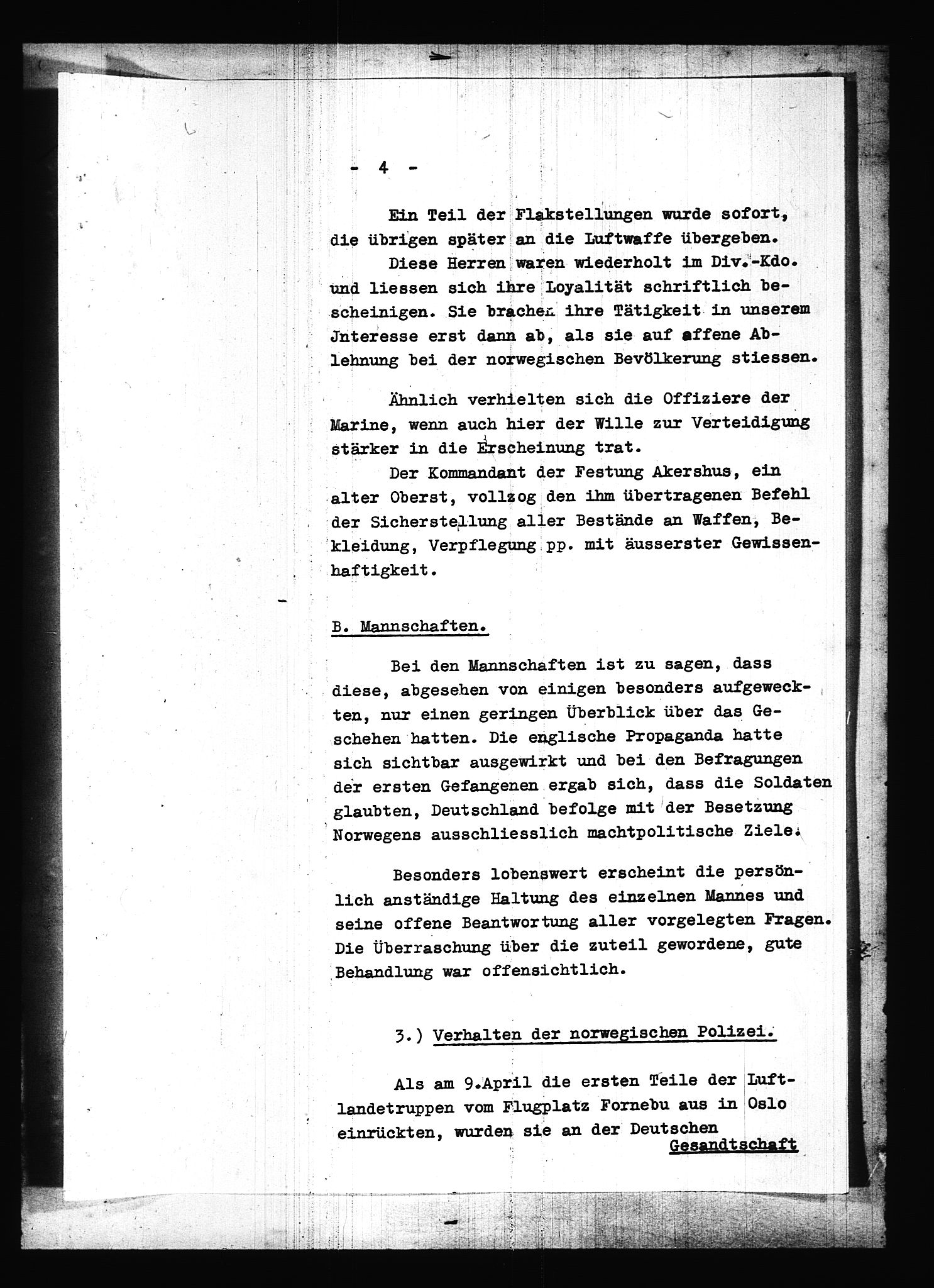 Documents Section, AV/RA-RAFA-2200/V/L0087: Amerikansk mikrofilm "Captured German Documents".
Box No. 726.  FKA jnr. 601/1954., 1940, s. 5