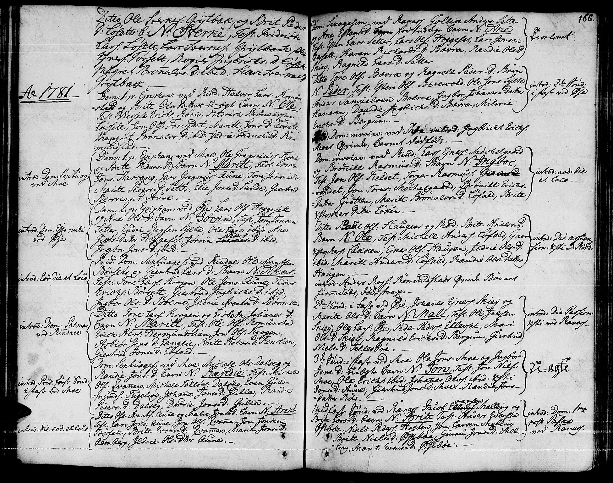 Ministerialprotokoller, klokkerbøker og fødselsregistre - Møre og Romsdal, AV/SAT-A-1454/595/L1039: Ministerialbok nr. 595A01, 1750-1796, s. 166