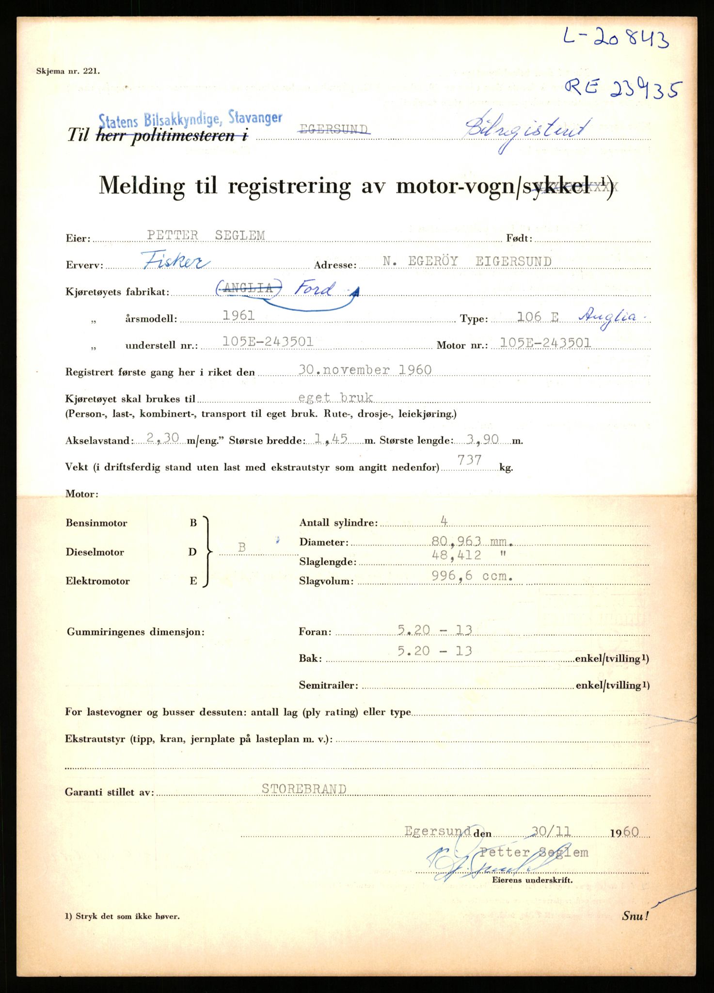 Stavanger trafikkstasjon, AV/SAST-A-101942/0/F/L0037: L-20500 - L-21499, 1930-1971, s. 1197