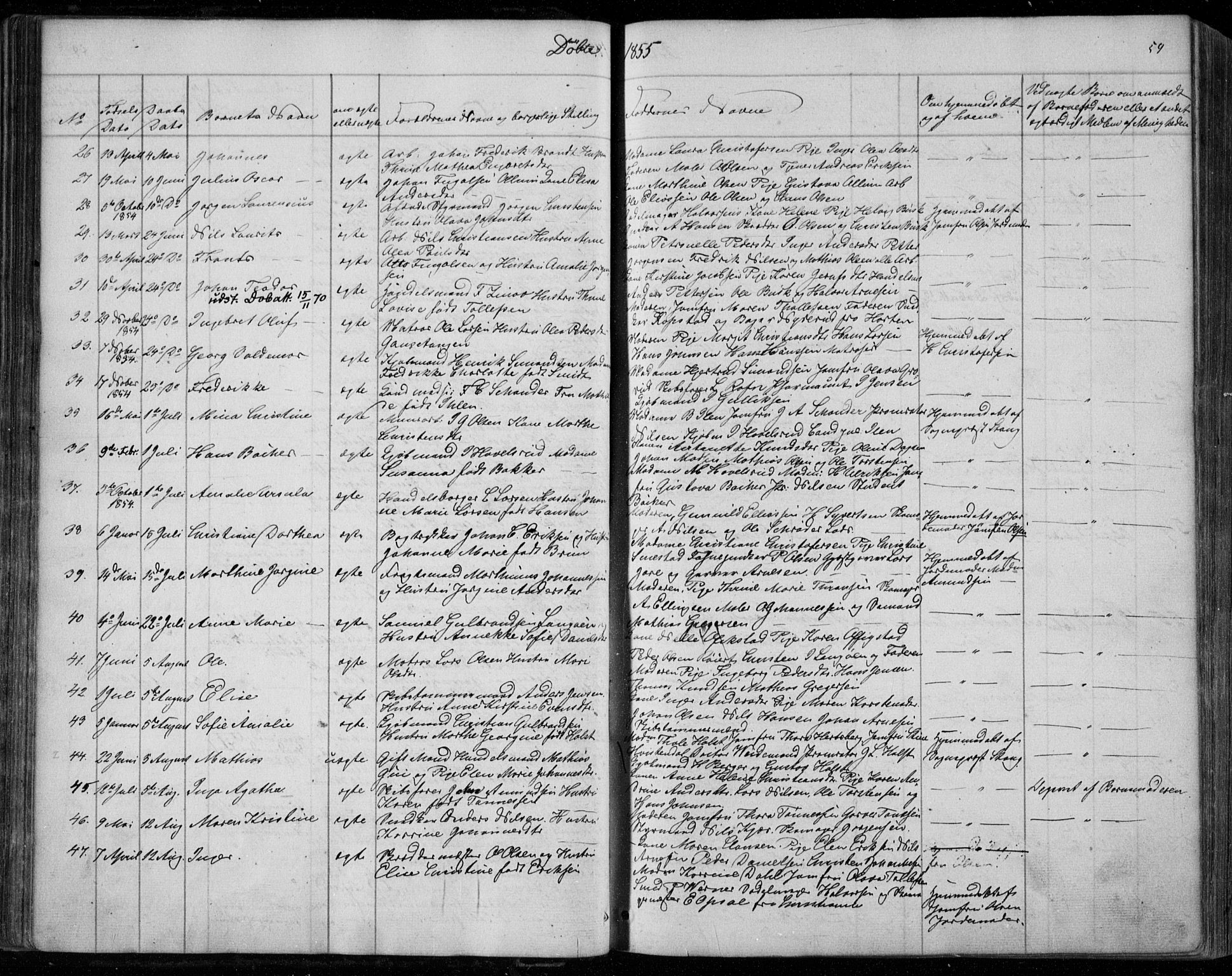 Holmestrand kirkebøker, AV/SAKO-A-346/F/Fa/L0002: Ministerialbok nr. 2, 1840-1866, s. 59
