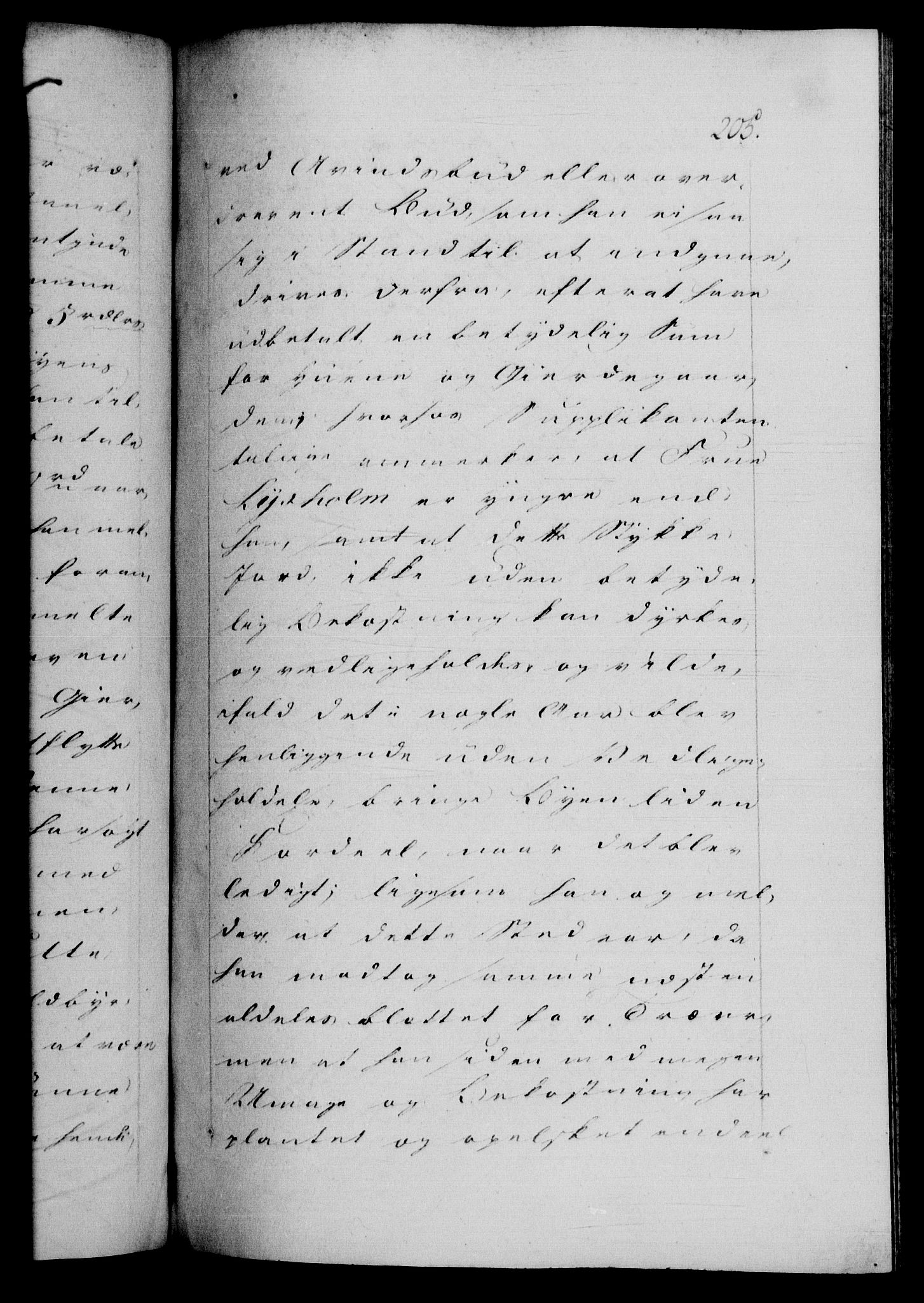 Danske Kanselli 1572-1799, AV/RA-EA-3023/F/Fc/Fca/Fcab/L0046: Norske tegnelser, 1797-1799, s. 205a