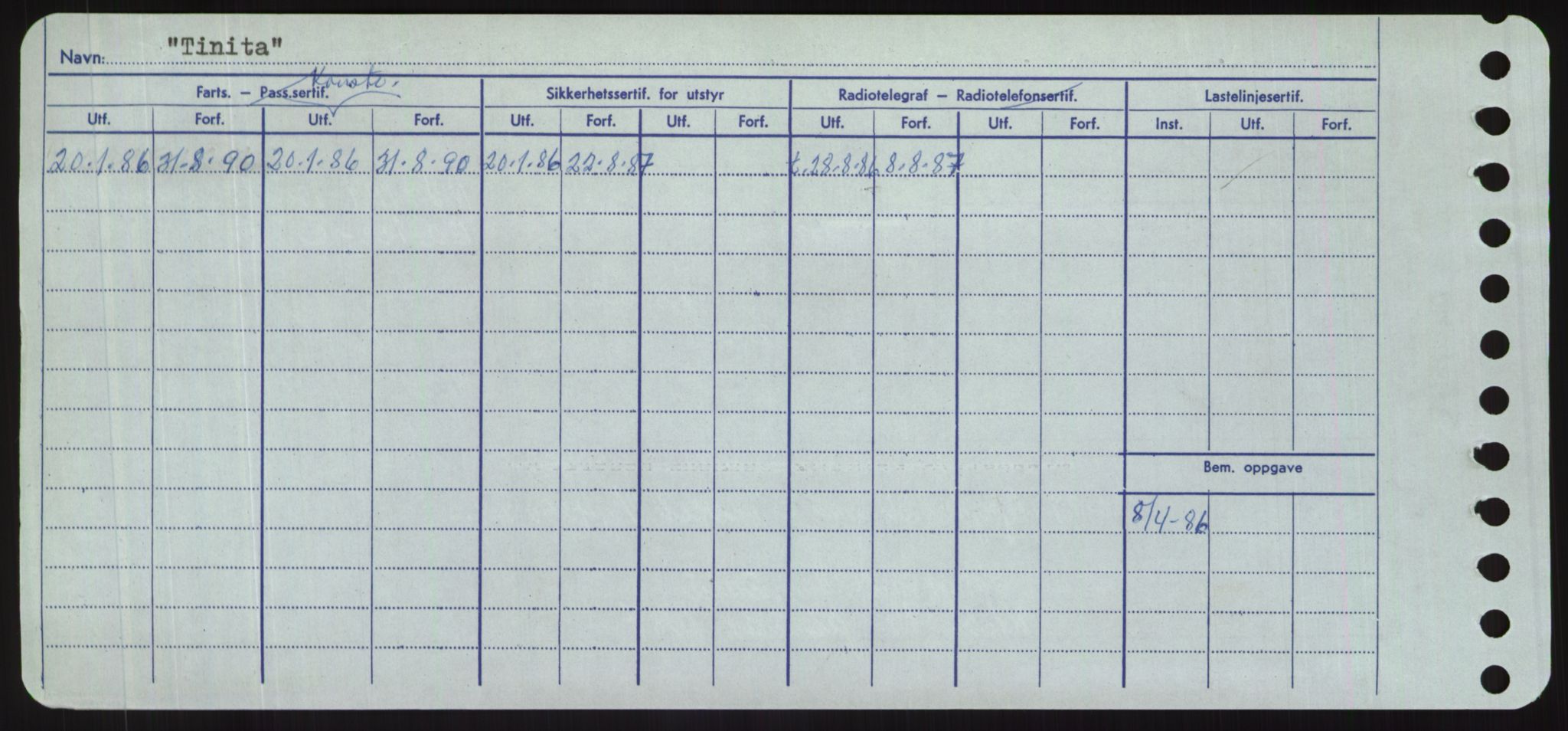 Sjøfartsdirektoratet med forløpere, Skipsmålingen, RA/S-1627/H/Hd/L0039: Fartøy, Ti-Tø, s. 62