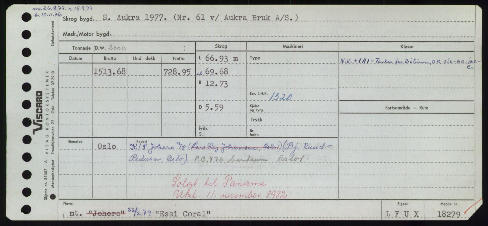 Sjøfartsdirektoratet med forløpere, Skipsmålingen, RA/S-1627/H/Hd/L0009: Fartøy, E, s. 579