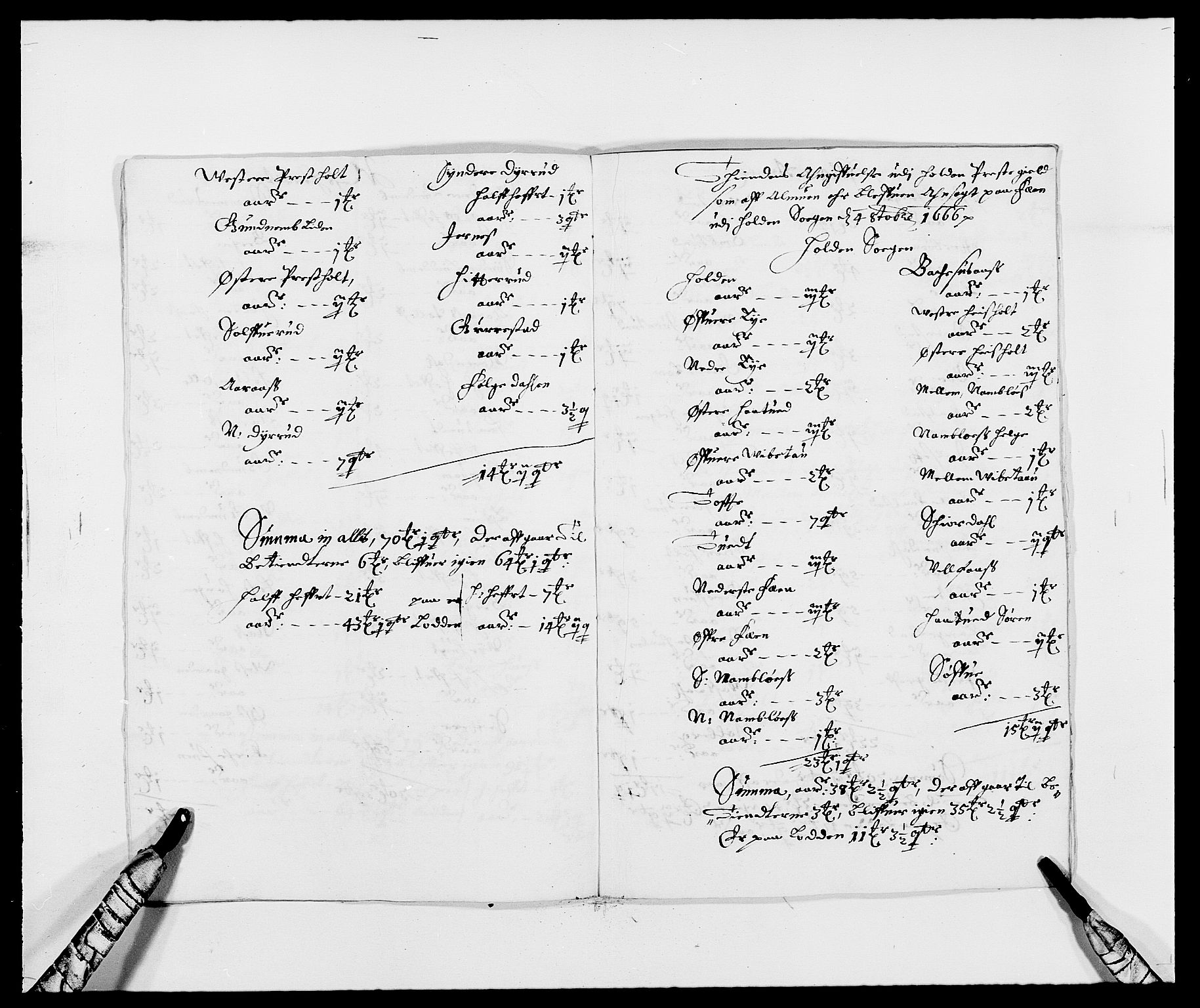 Rentekammeret inntil 1814, Reviderte regnskaper, Fogderegnskap, AV/RA-EA-4092/R35/L2057: Fogderegnskap Øvre og Nedre Telemark, 1666-1667, s. 265