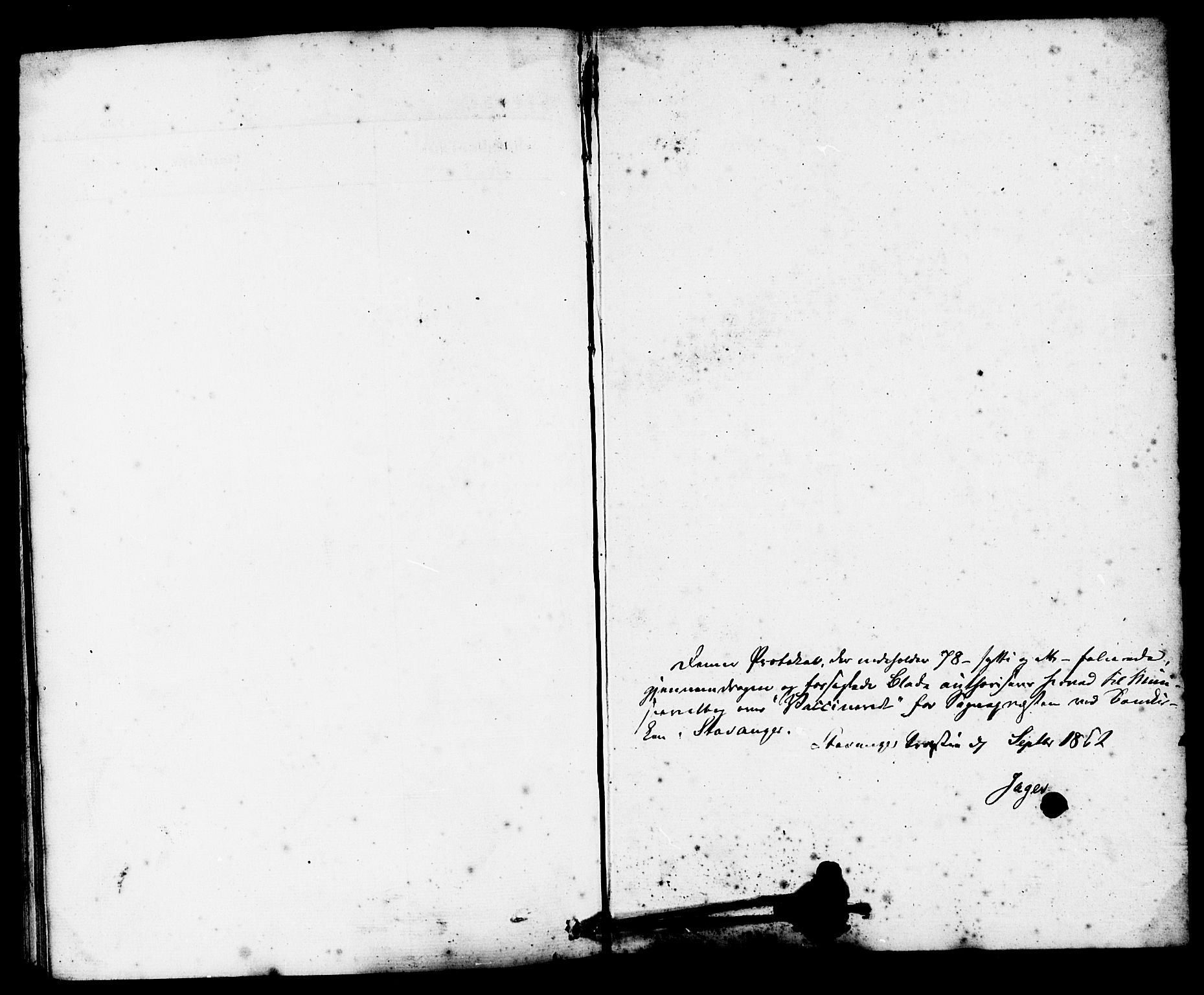 Domkirken sokneprestkontor, AV/SAST-A-101812/001/30/30BE/L0002: Vaksinasjonsprotokoll nr. 2, 1860-1868