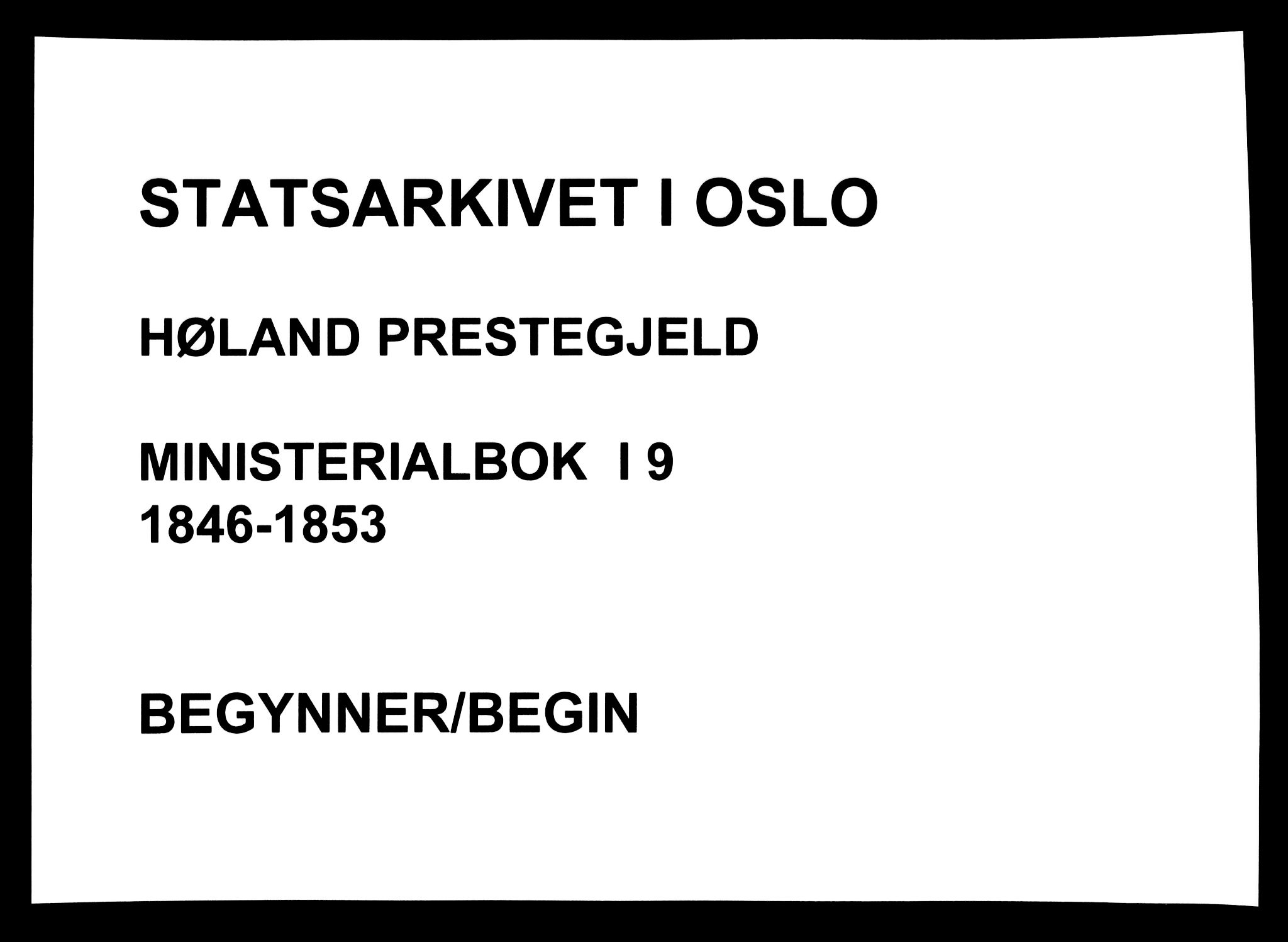 Høland prestekontor Kirkebøker, SAO/A-10346a/F/Fa/L0009: Ministerialbok nr. I 9, 1846-1853