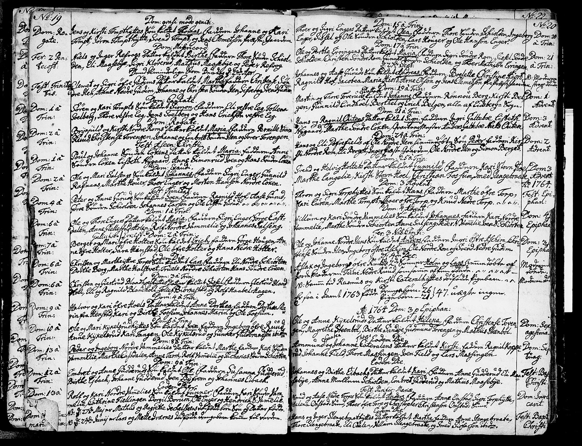 Askim prestekontor Kirkebøker, AV/SAO-A-10900/F/Fa/L0002: Ministerialbok nr. 2, 1758-1789, s. 19-20