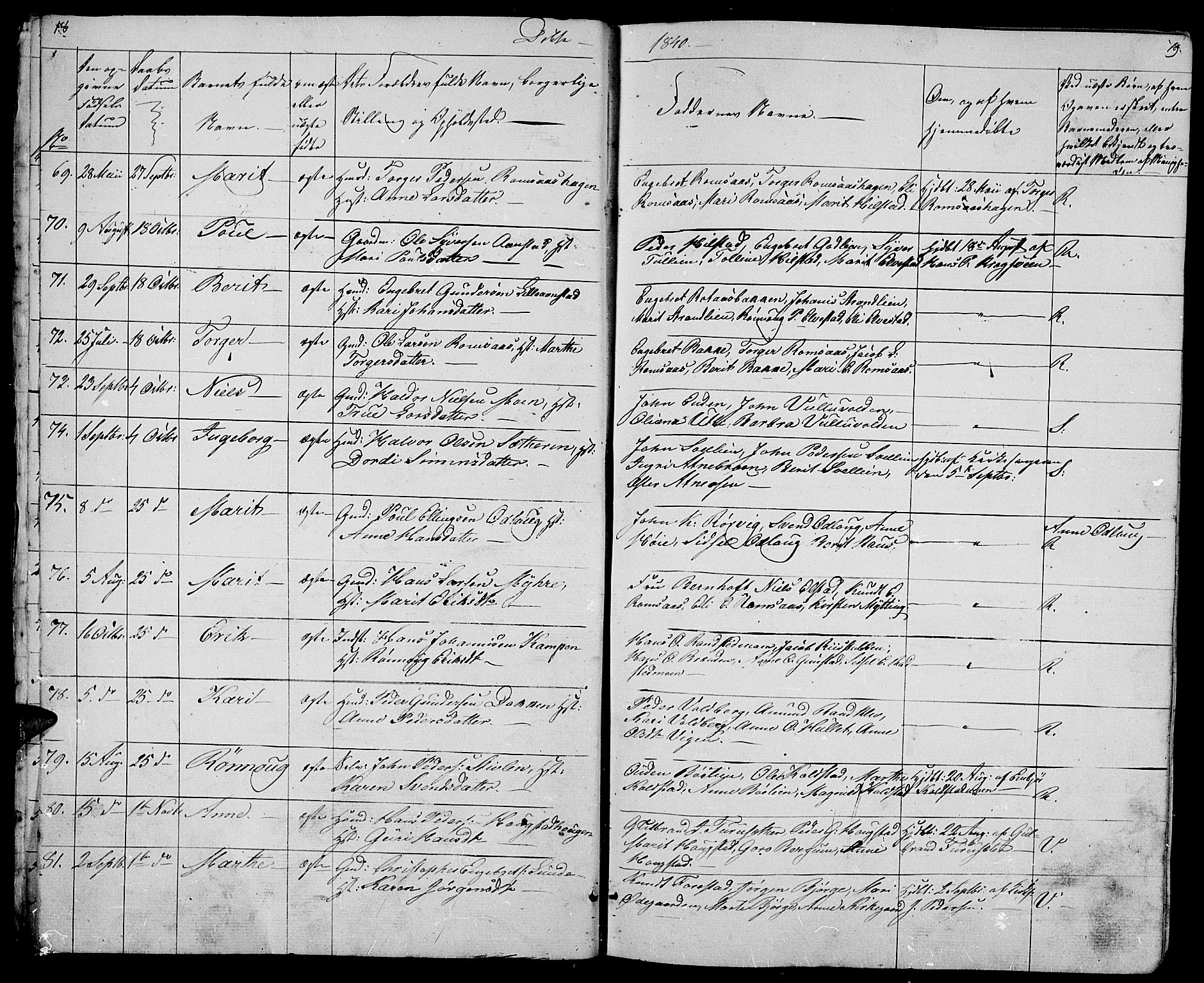 Ringebu prestekontor, AV/SAH-PREST-082/H/Ha/Hab/L0002: Klokkerbok nr. 2, 1839-1853, s. 18-19
