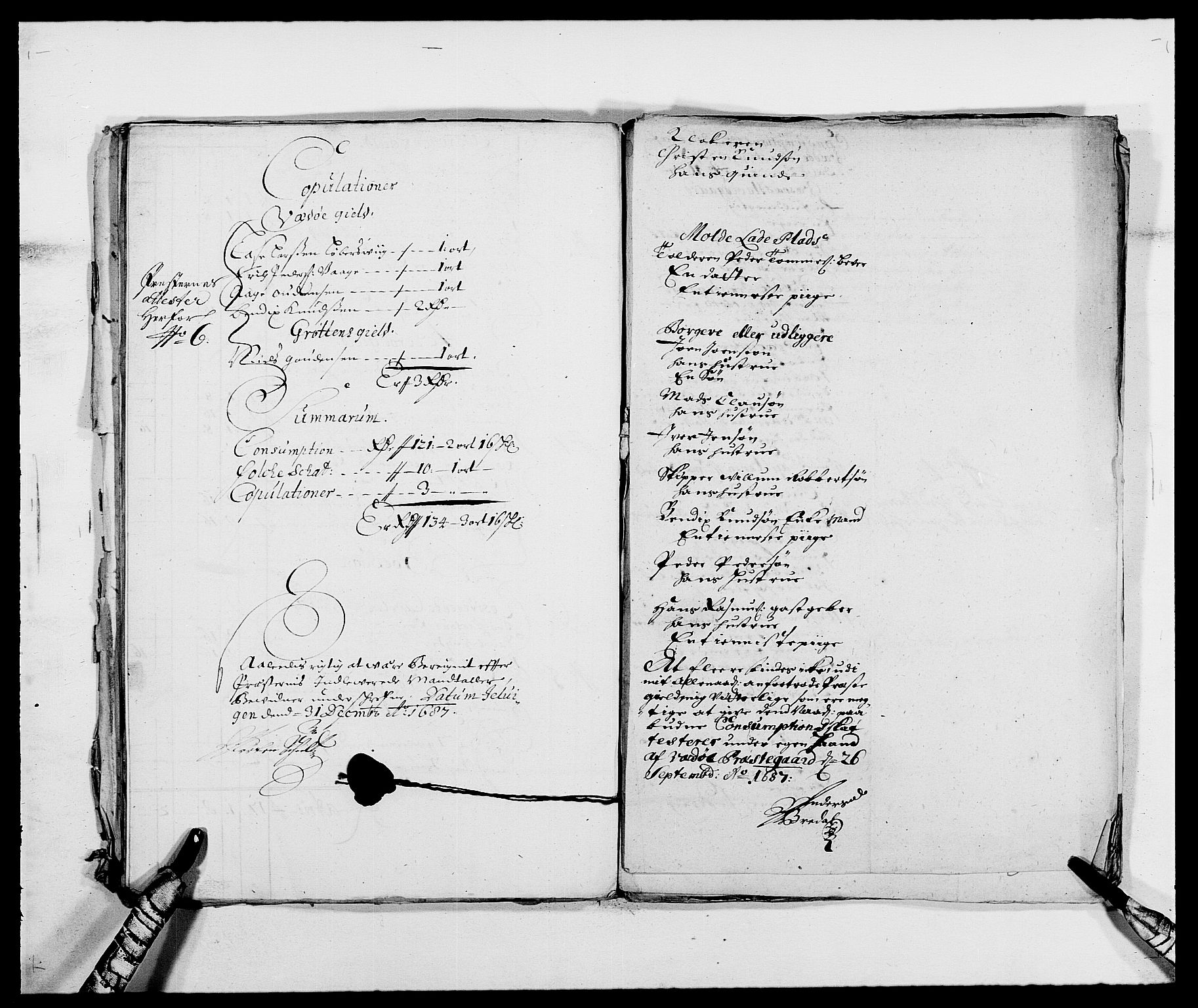 Rentekammeret inntil 1814, Reviderte regnskaper, Fogderegnskap, AV/RA-EA-4092/R55/L3648: Fogderegnskap Romsdal, 1687-1689, s. 96