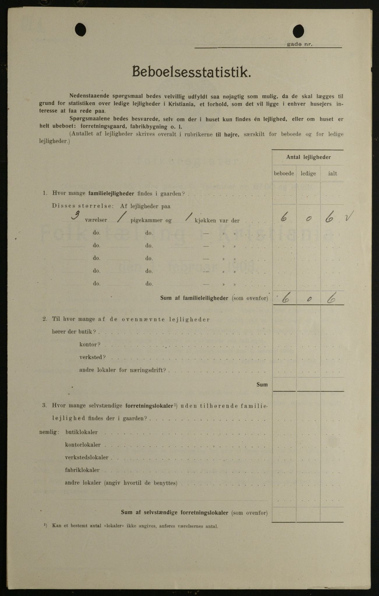 OBA, Kommunal folketelling 1.2.1908 for Kristiania kjøpstad, 1908, s. 88287