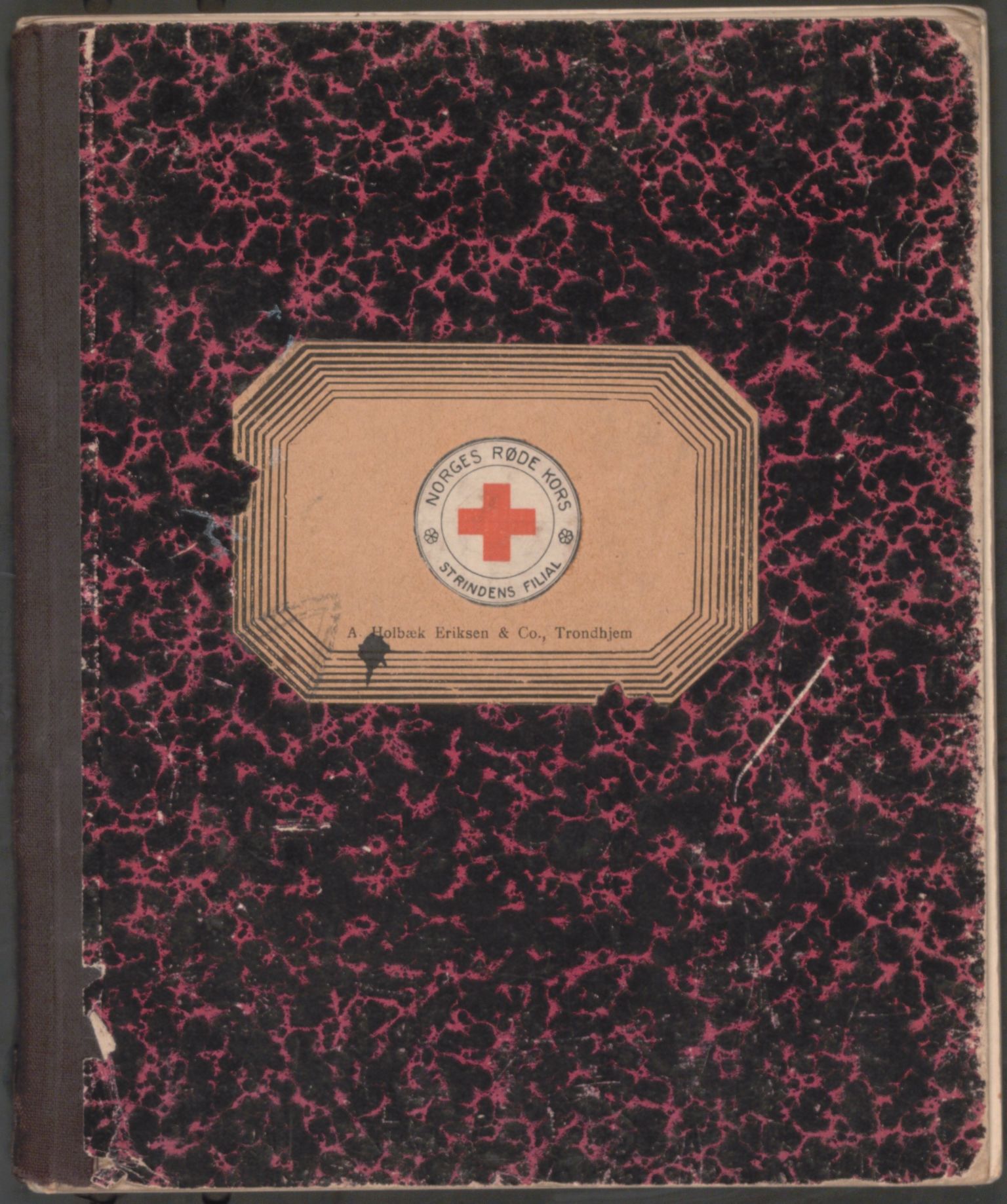 Trondheim Røde Kors, TRKO/PA-1204/A/Ab/L0001: Forhandlingsprotokoll for styret Strinda Røde Kors, 1914-1925, s. 1