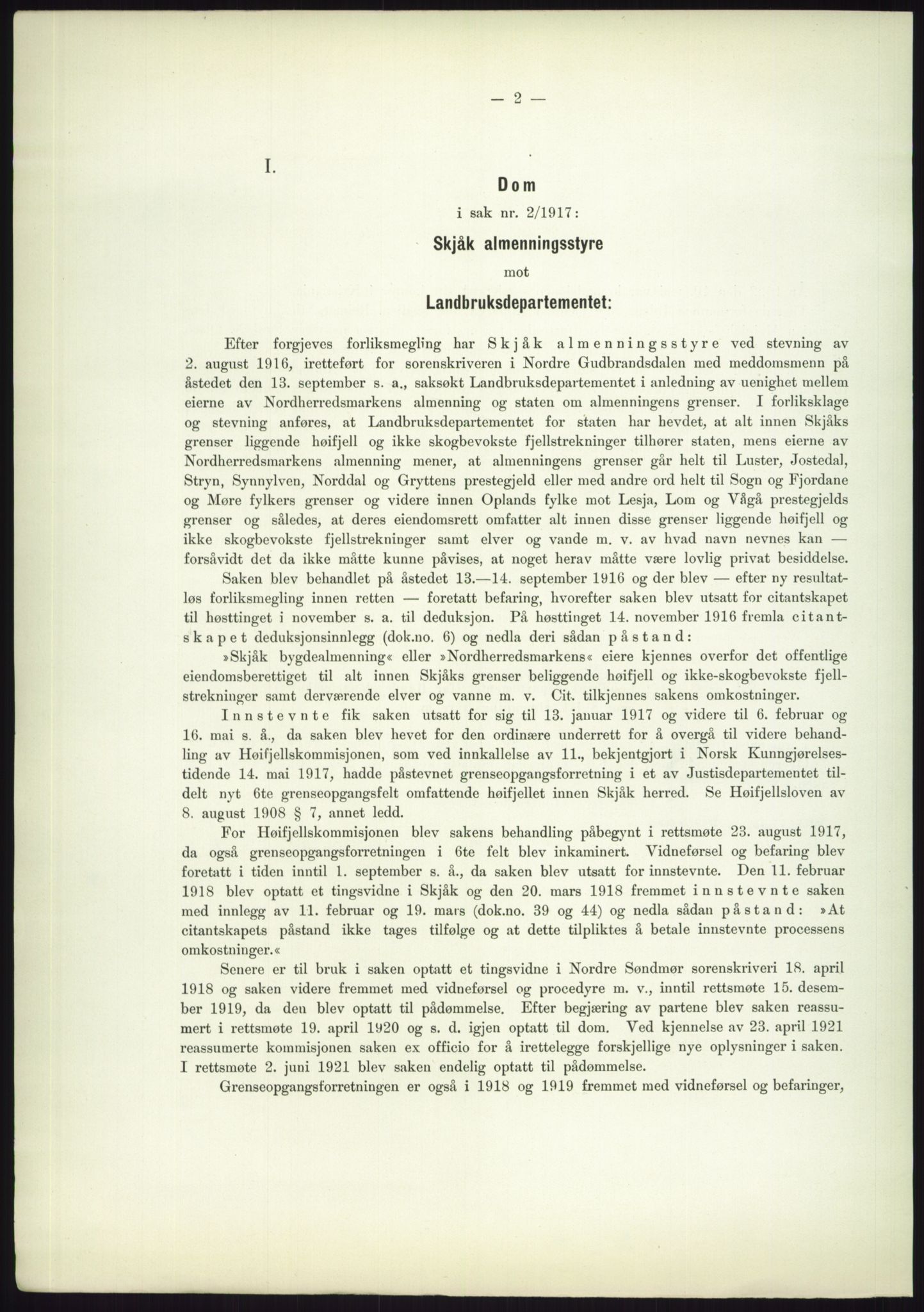 Høyfjellskommisjonen, AV/RA-S-1546/X/Xa/L0001: Nr. 1-33, 1909-1953, s. 2911