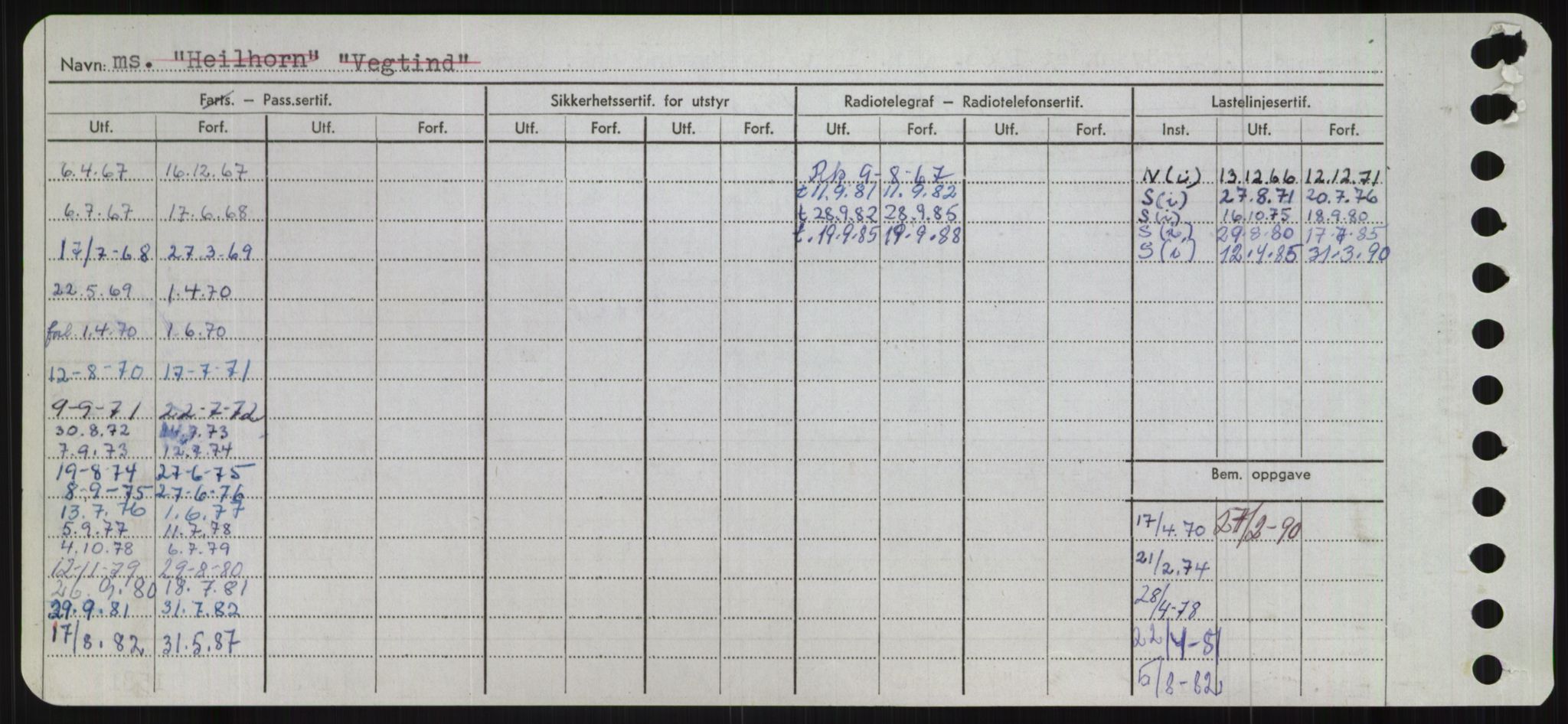 Sjøfartsdirektoratet med forløpere, Skipsmålingen, RA/S-1627/H/Ha/L0004/0001: Fartøy, Mas-R / Fartøy, Mas-Odd, s. 122