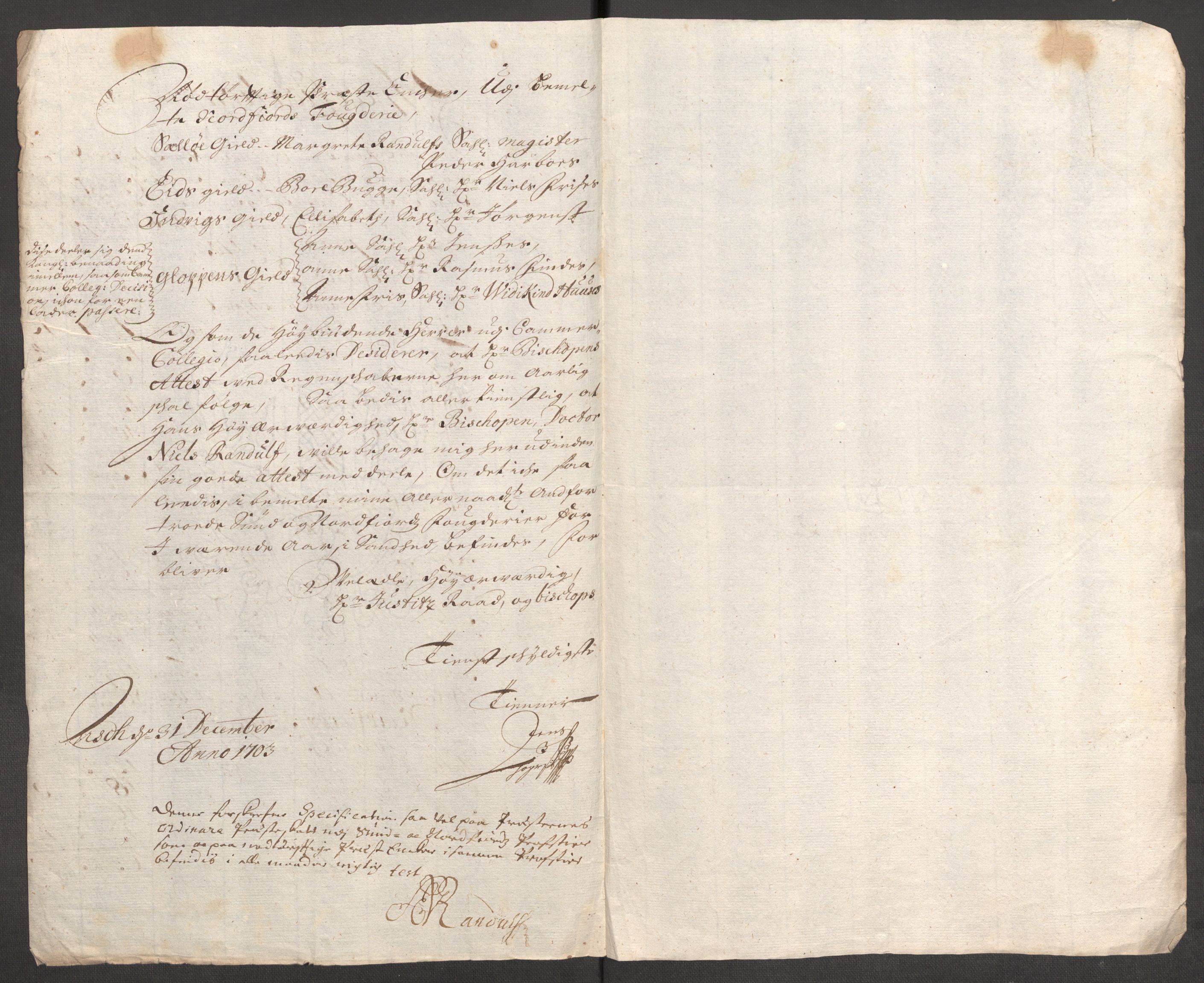 Rentekammeret inntil 1814, Reviderte regnskaper, Fogderegnskap, AV/RA-EA-4092/R53/L3427: Fogderegnskap Sunn- og Nordfjord, 1703, s. 122