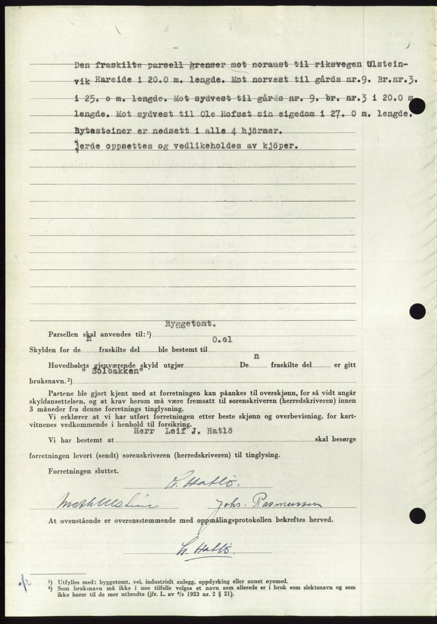 Søre Sunnmøre sorenskriveri, AV/SAT-A-4122/1/2/2C/L0094: Pantebok nr. 20A, 1953-1953, Dagboknr: 403/1953