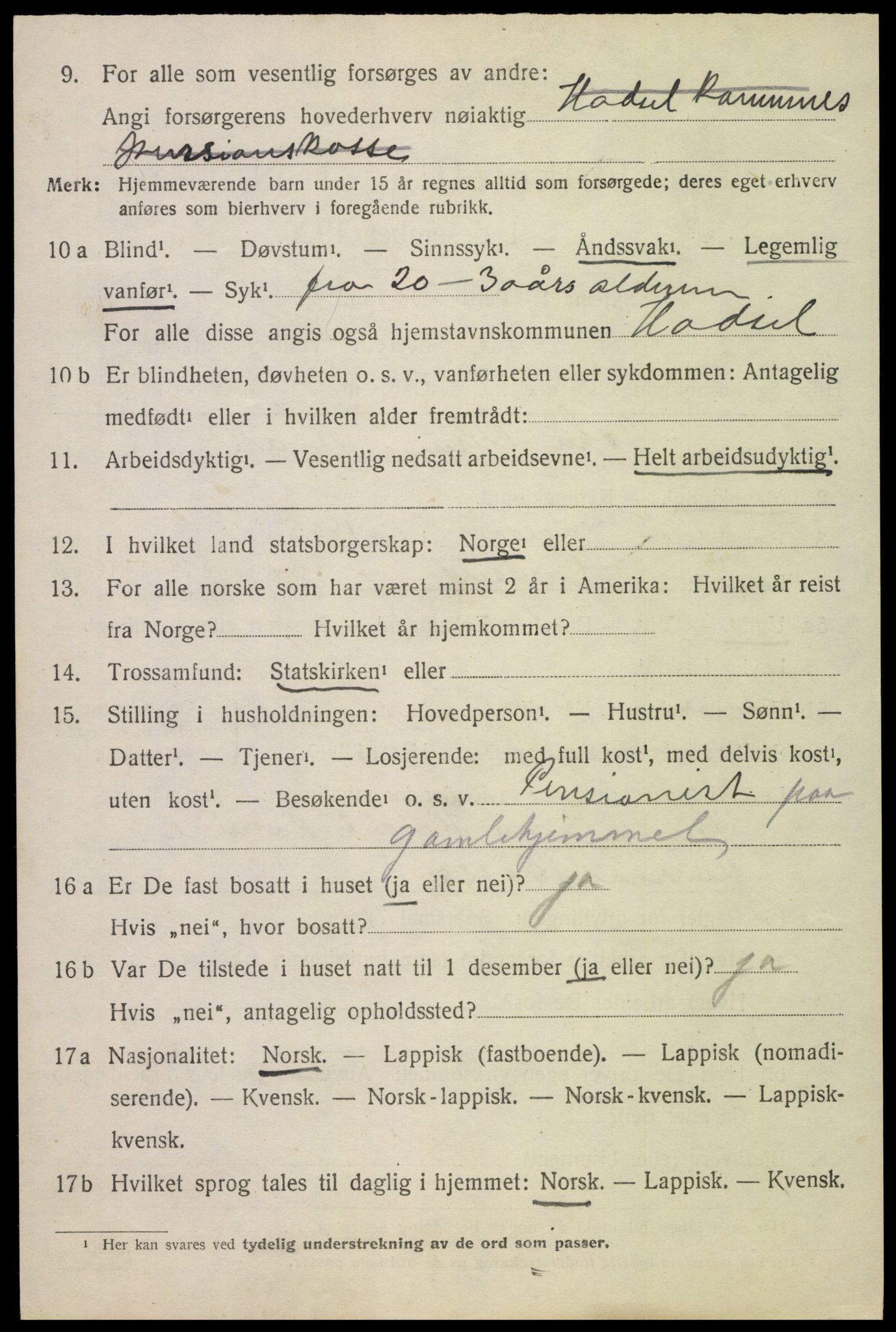 SAT, Folketelling 1920 for 1866 Hadsel herred, 1920, s. 12741