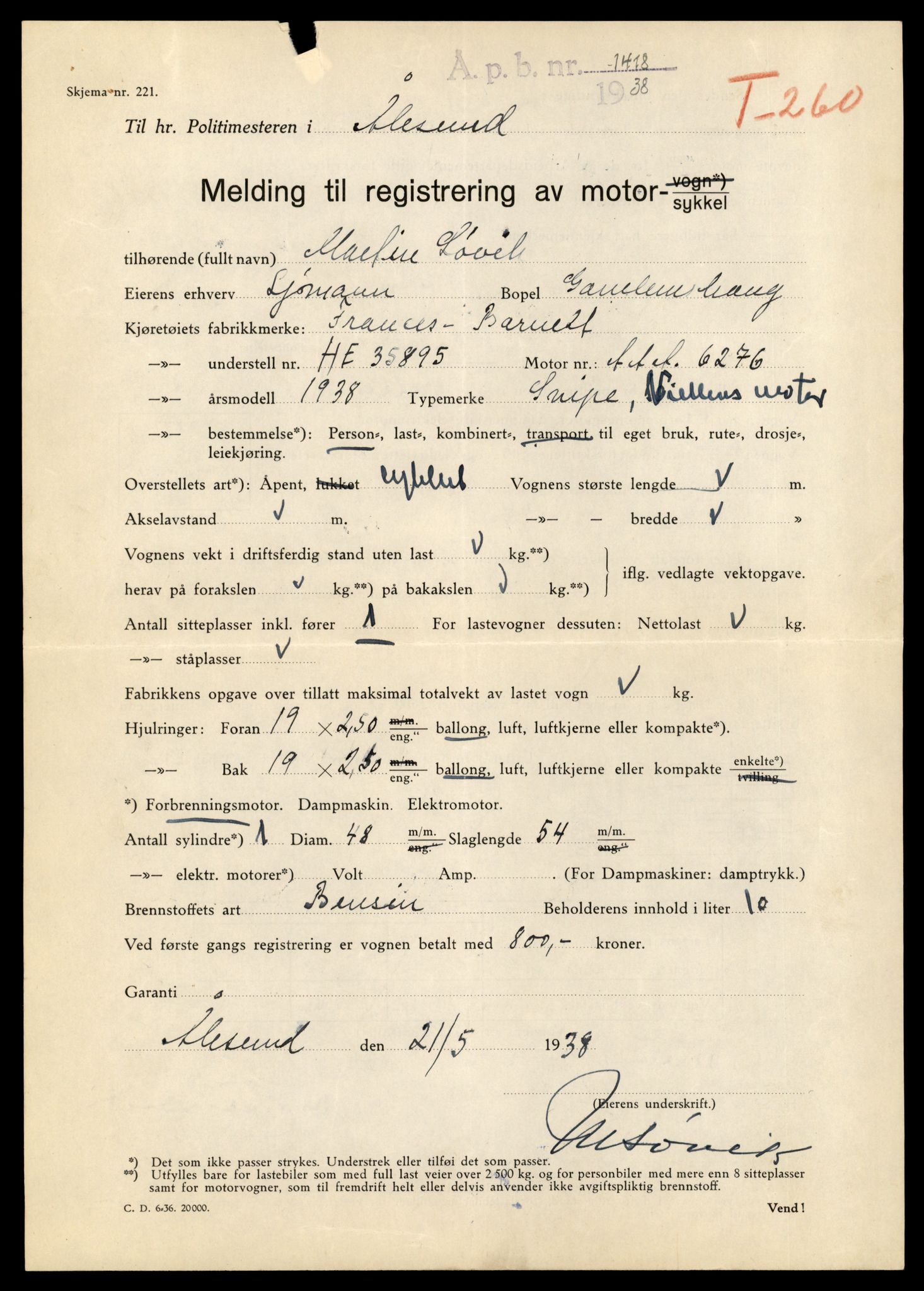 Møre og Romsdal vegkontor - Ålesund trafikkstasjon, AV/SAT-A-4099/F/Fe/L0029: Registreringskort for kjøretøy T 11430 - T 11619, 1927-1998, s. 137