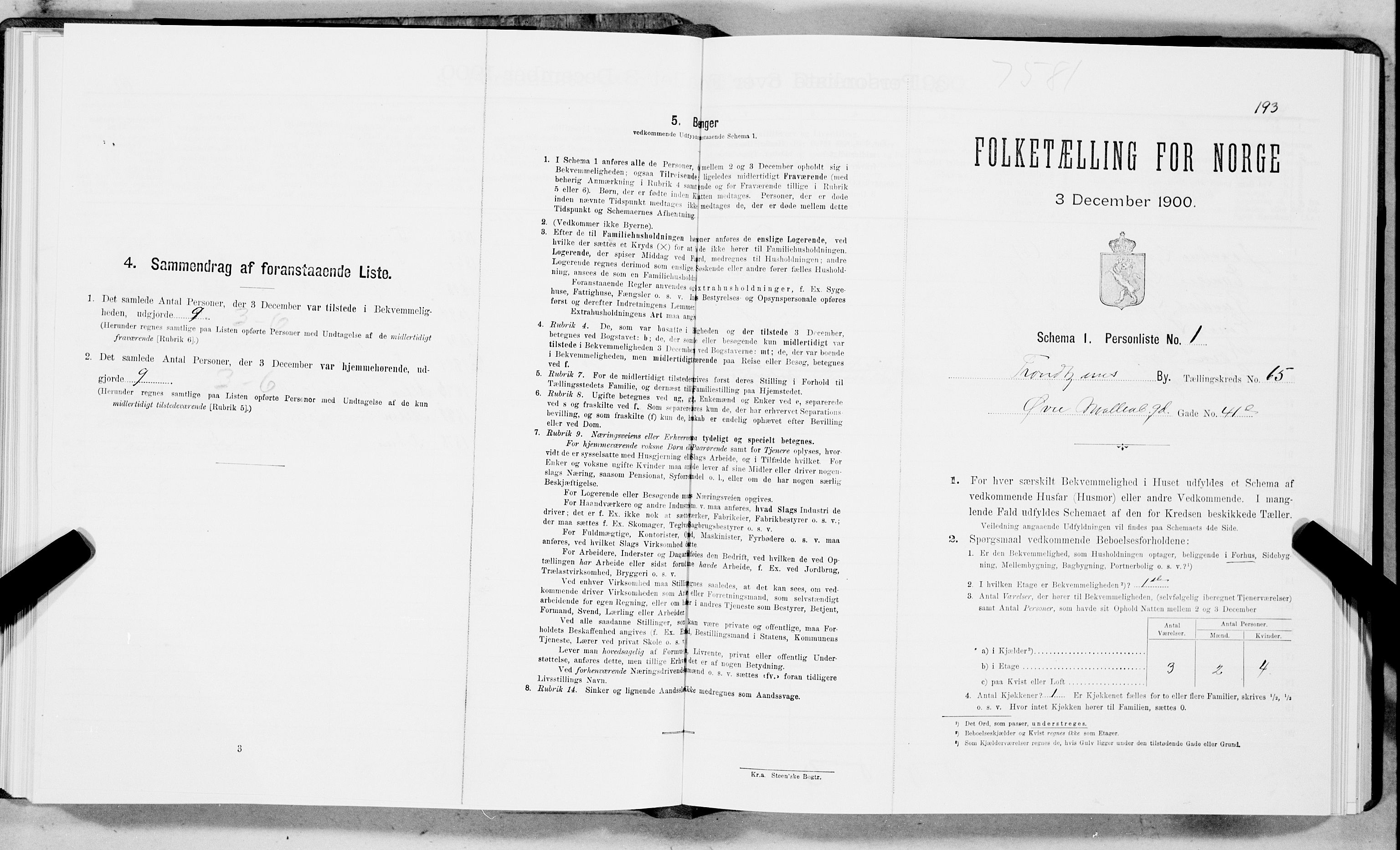 SAT, Folketelling 1900 for 1601 Trondheim kjøpstad, 1900, s. 11499