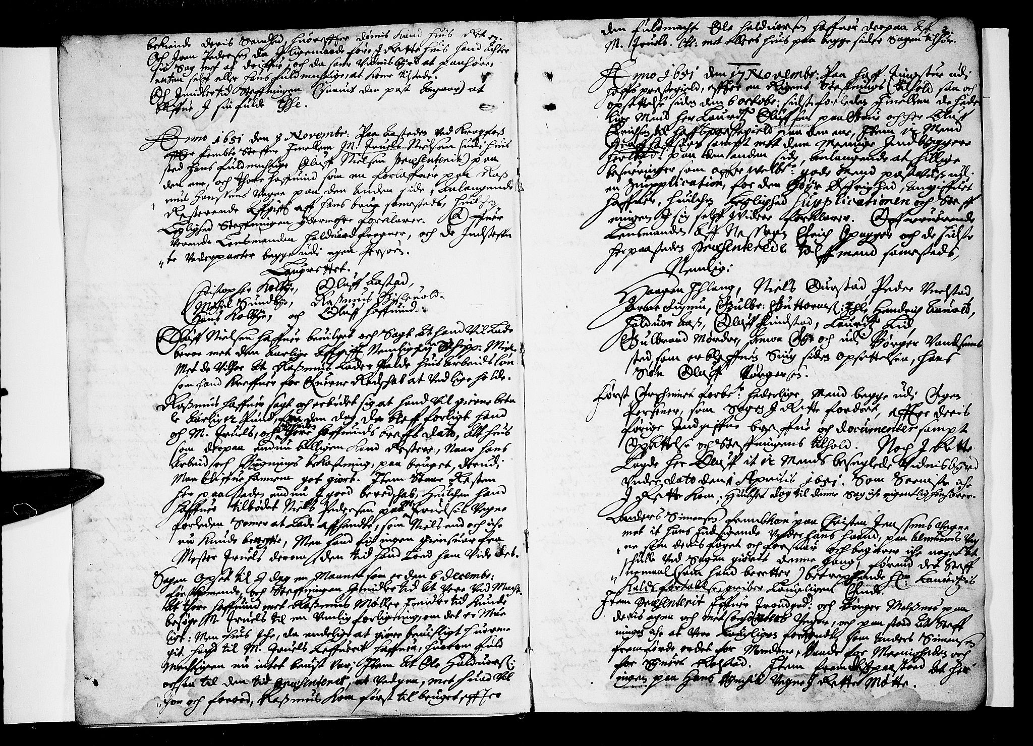 Øvre Romerike sorenskriveri, SAO/A-10649/F/Fb/L0001: Tingbok 1, 1651-1653, s. 1b-2a