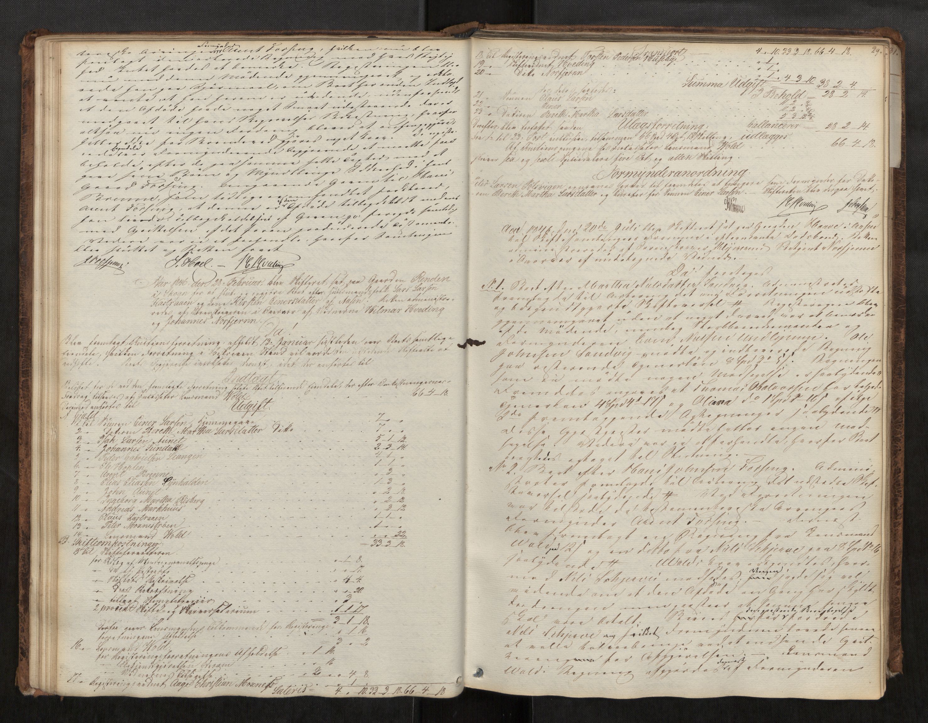 Stjør- og Verdal sorenskriveri, AV/SAT-A-4167/1/3/3B/L0003: Skifteforhandlingsprotokoll, 1841-1903, s. 29