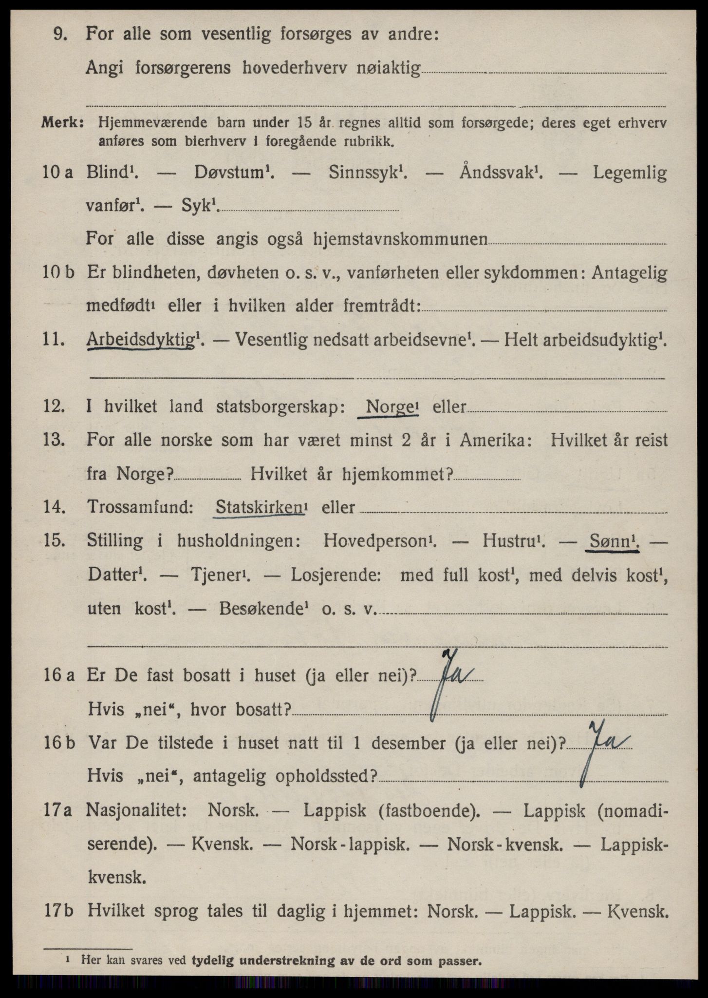 SAT, Folketelling 1920 for 1612 Hemne herred, 1920, s. 5607