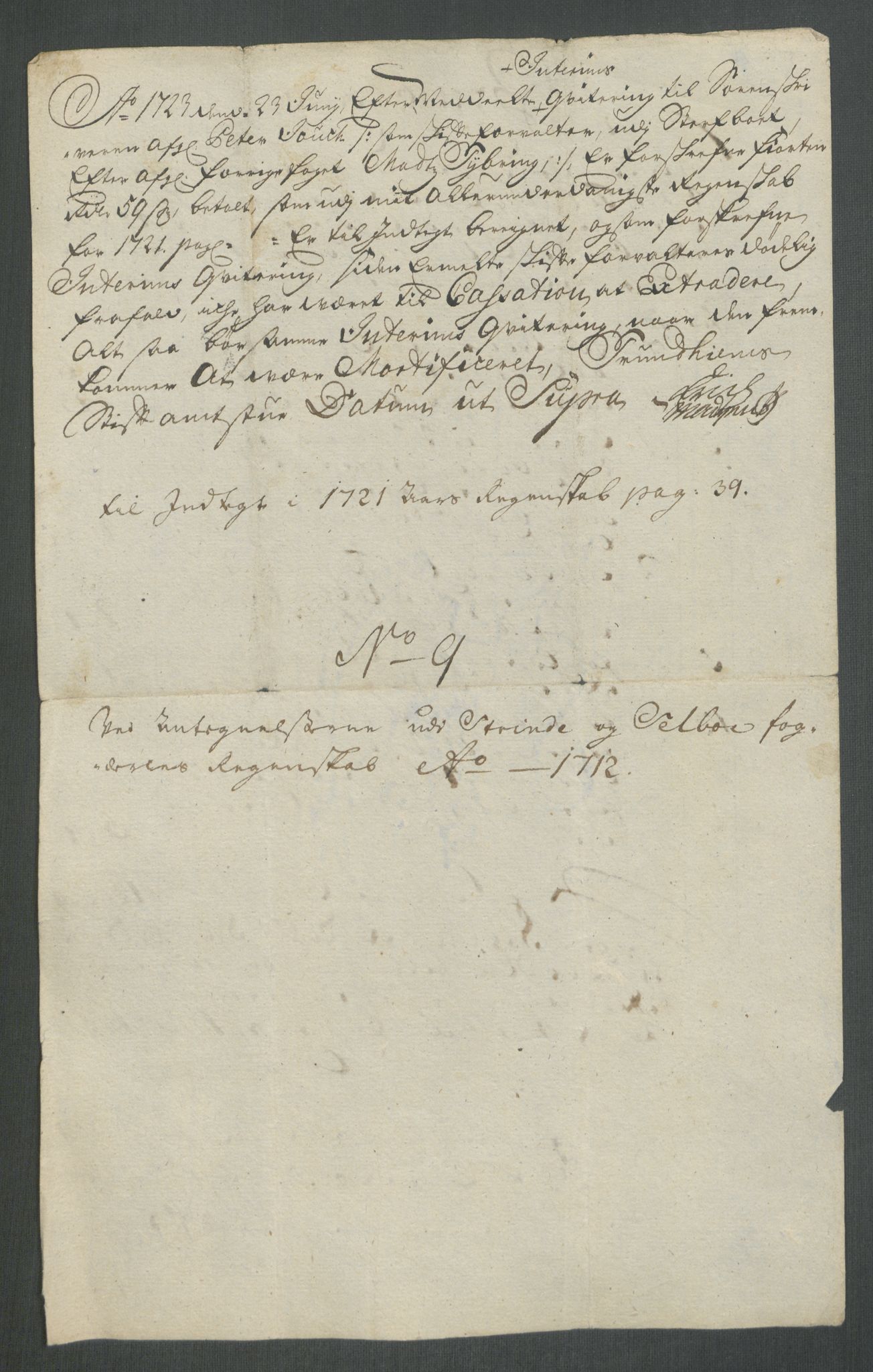 Rentekammeret inntil 1814, Reviderte regnskaper, Fogderegnskap, AV/RA-EA-4092/R61/L4113: Fogderegnskap Strinda og Selbu, 1712-1713, s. 282