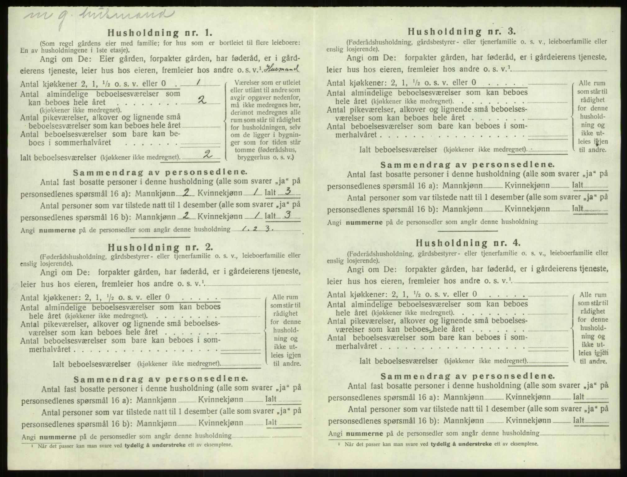 SAB, Folketelling 1920 for 1426 Luster herred, 1920, s. 986