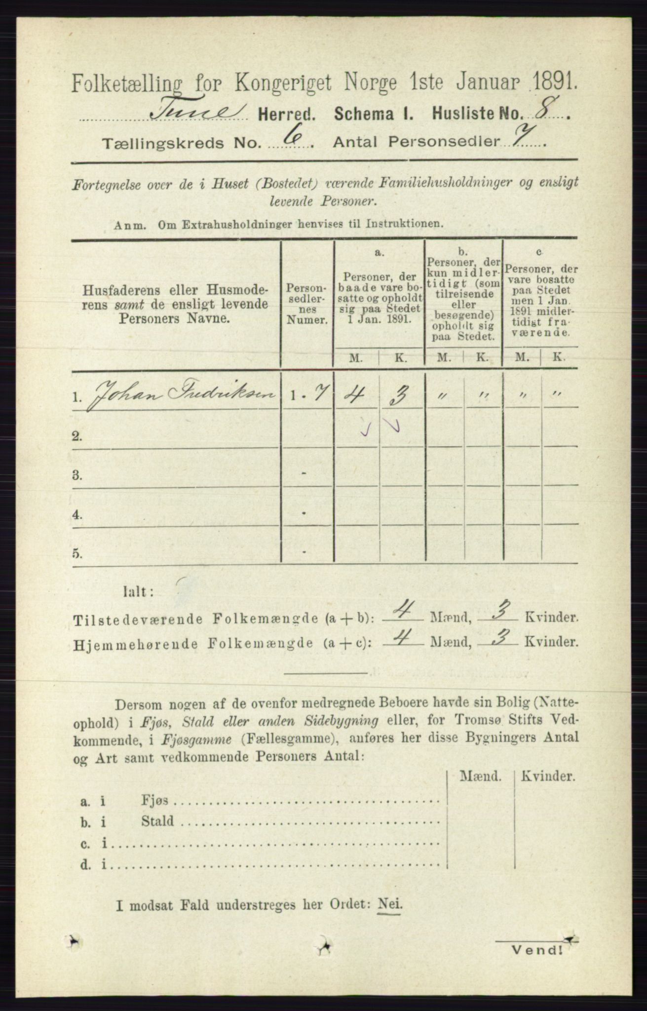 RA, Folketelling 1891 for 0130 Tune herred, 1891, s. 3956